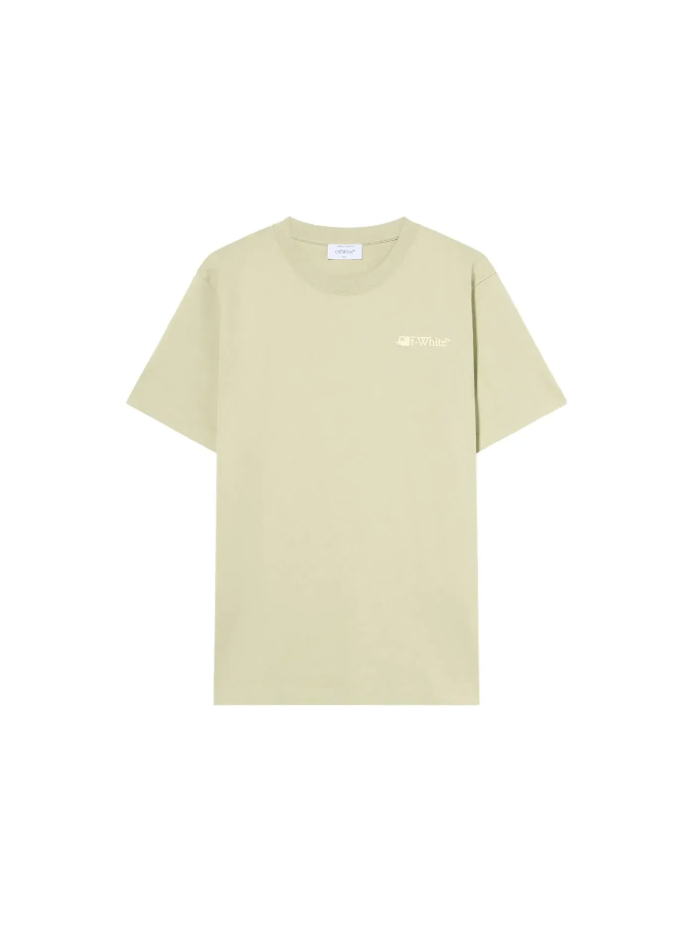 Мужская футболка с принтом Arrow Slim Logo Tee OFF-WHITE — изображение 1 из 1, кремовый