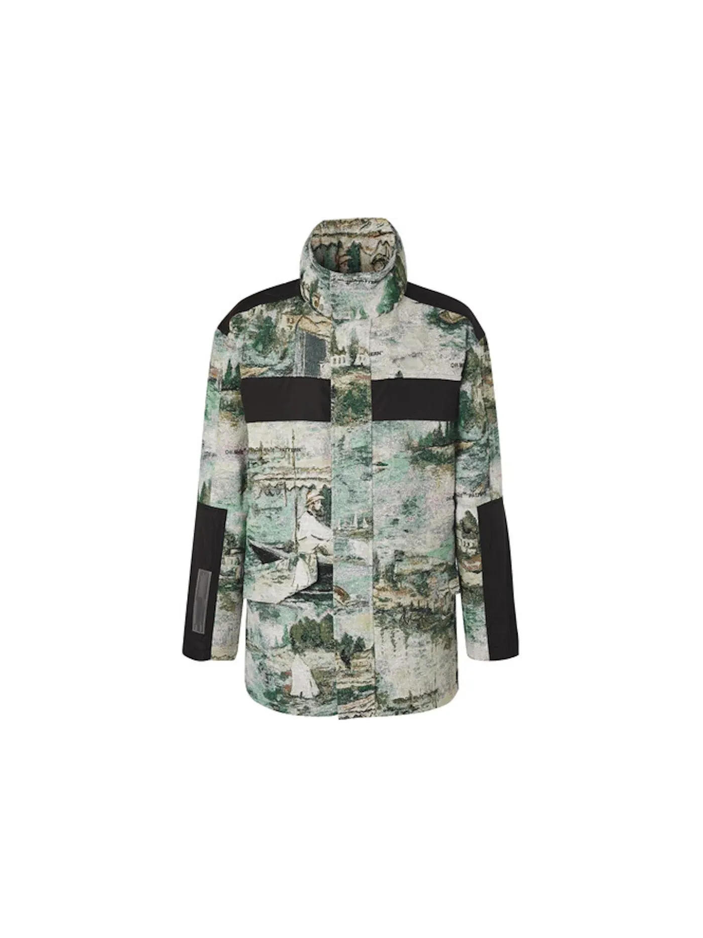 Мужская куртка-парка с жаккардовым принтом OFF-WHITE Jacquard Lake — изображение 1 из 1, мульти