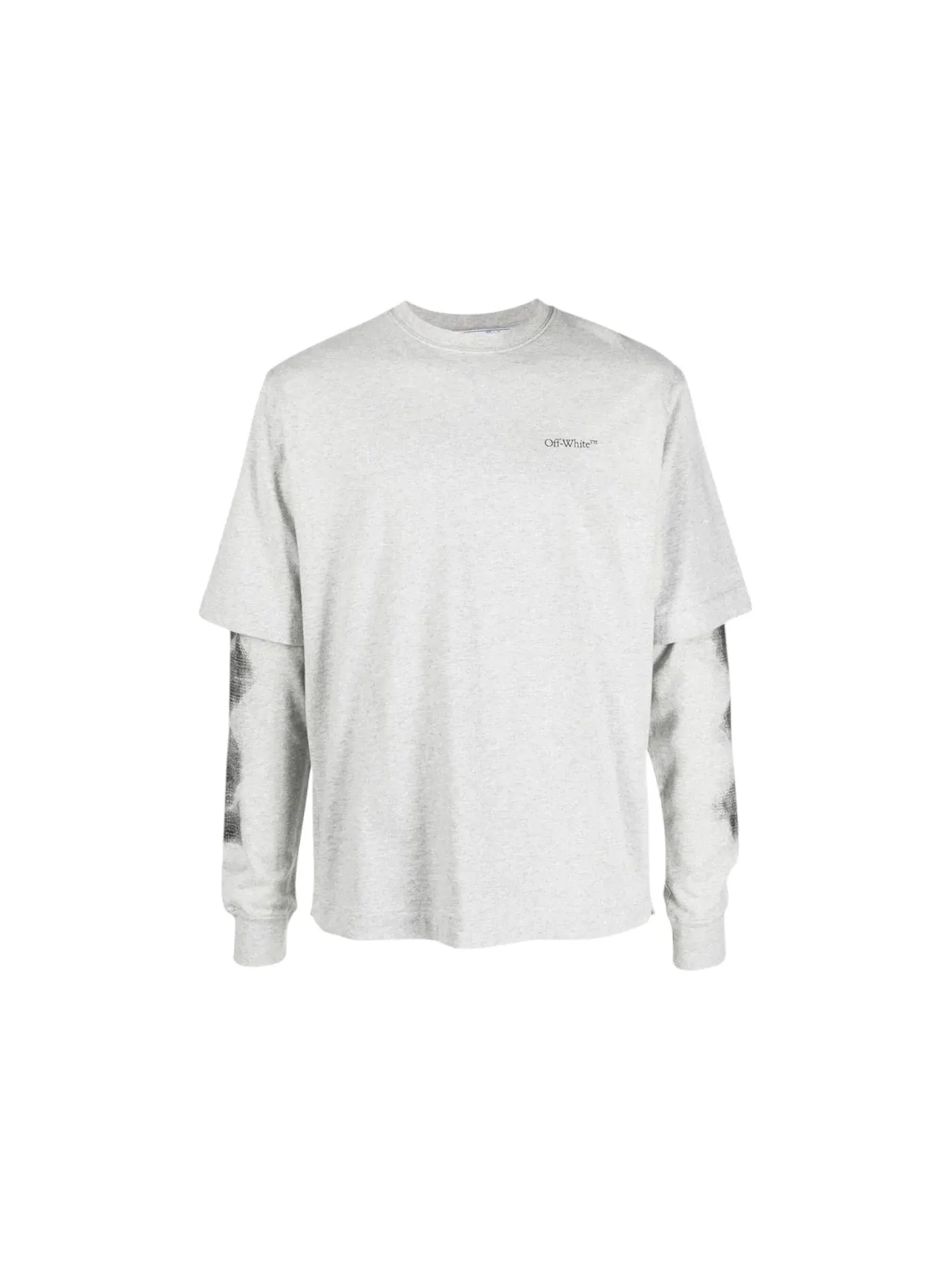Мужская футболка с длинным рукавом Double L/S OFF-WHITE — изображение 1 из 2, белый