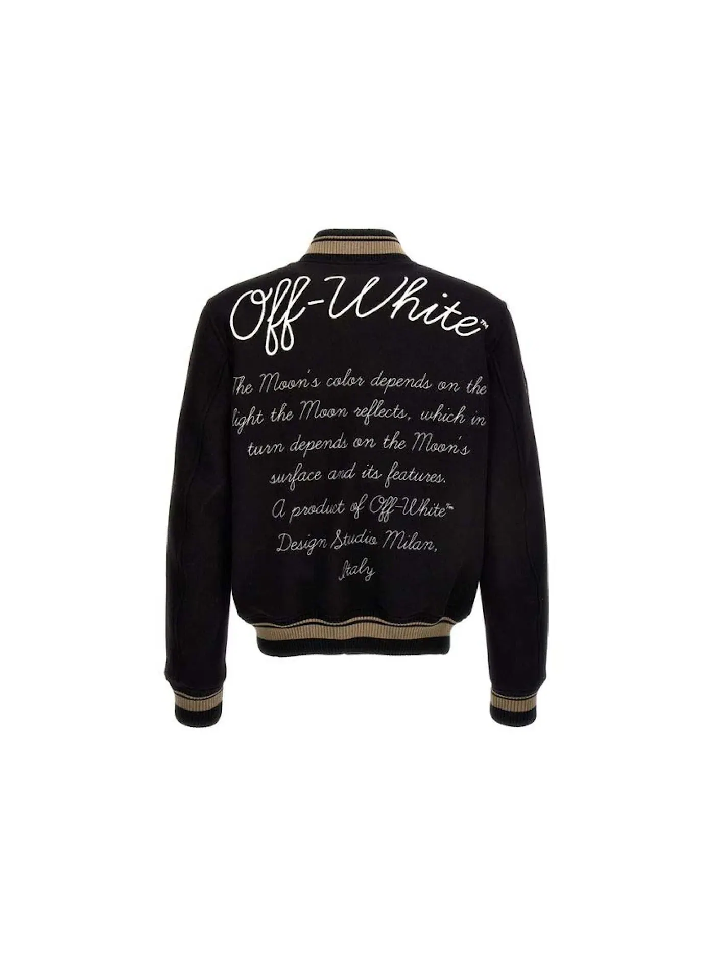 Мужская куртка-бомбер с логотипом OFF-WHITE — изображение 2 из 2, черный