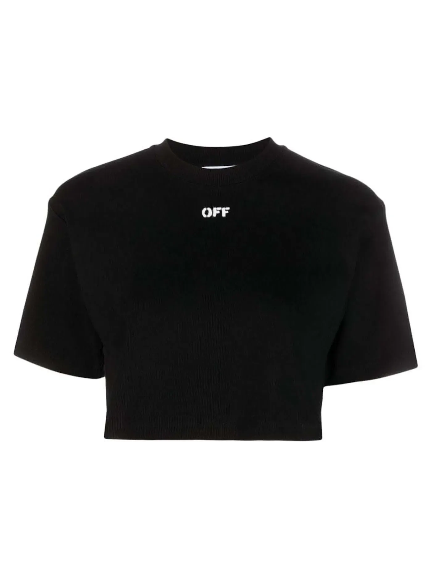 Женская футболка с принтом OFF-WHITE — изображение 1 из 1, черный