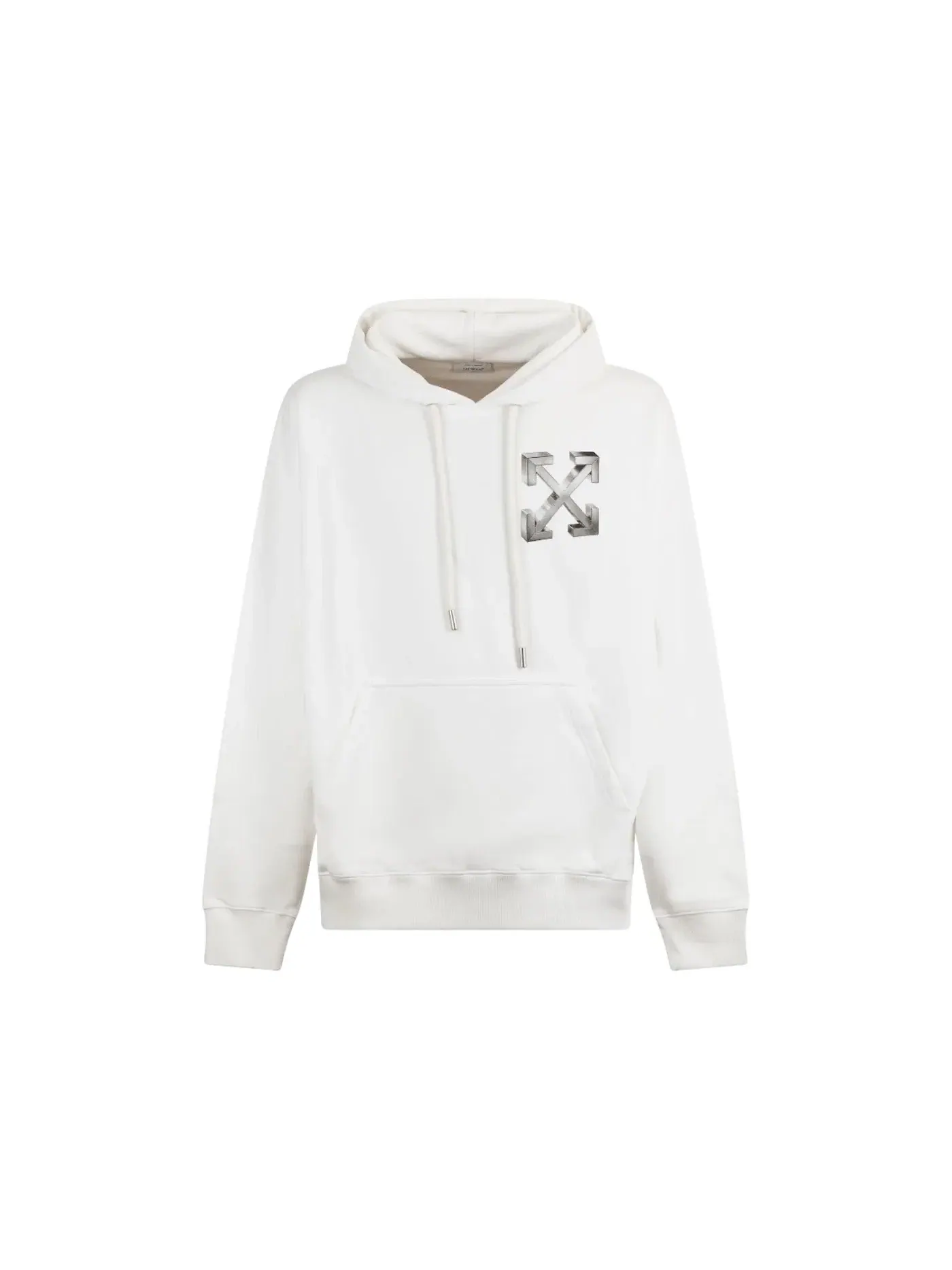 Мужской худи с принтом Logo Print OFF-WHITE — изображение 1 из 2, белый