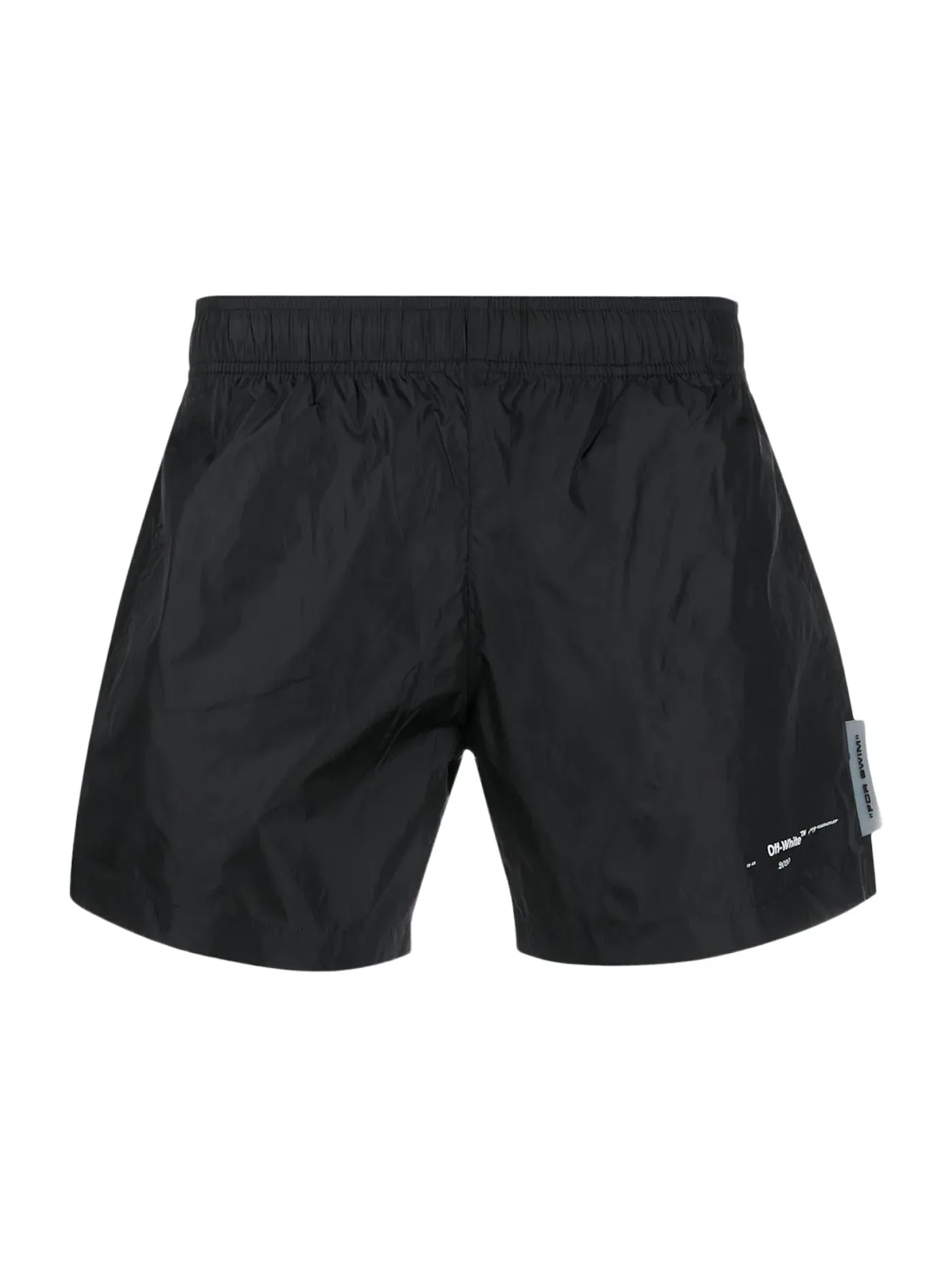 Мужские плавки с принтом Shorts OFF-WHITE — изображение 1 из 3, черный/белый