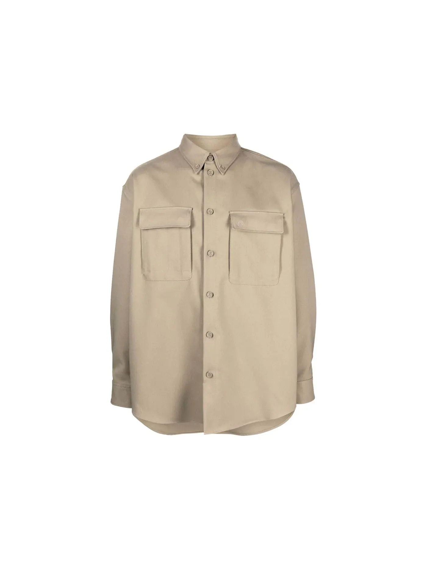 Мужская рубашка с длинным рукавом OFF-WHITE — изображение 1 из 1, бежевый
