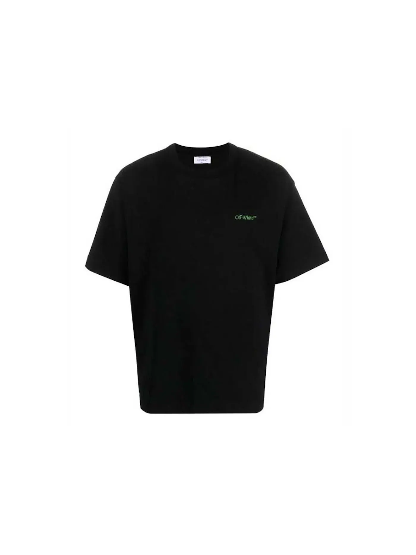Мужская футболка с принтом S/S Tee OFF-WHITE — изображение 1 из 2, черный/зеленый
