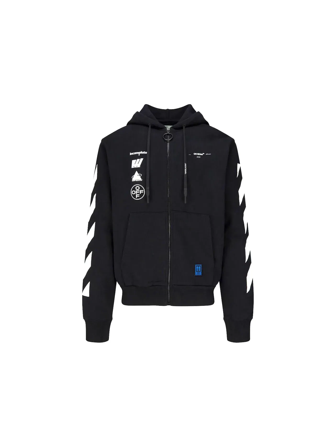 Мужская худи с принтом Hoodie OFF-WHITE — изображение 1 из 3, черный/мульти