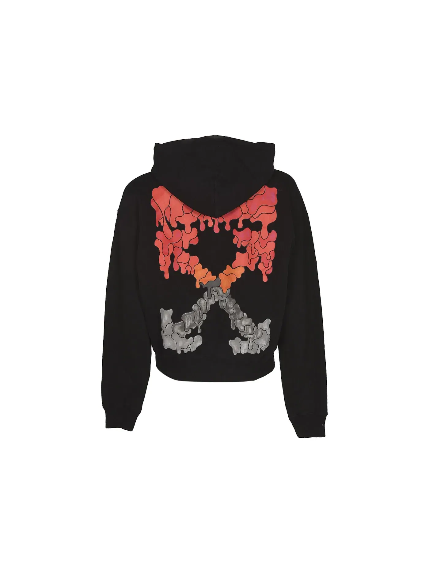Мужской худи с принтом Marker OFF-WHITE — изображение 2 из 2, черный/красный