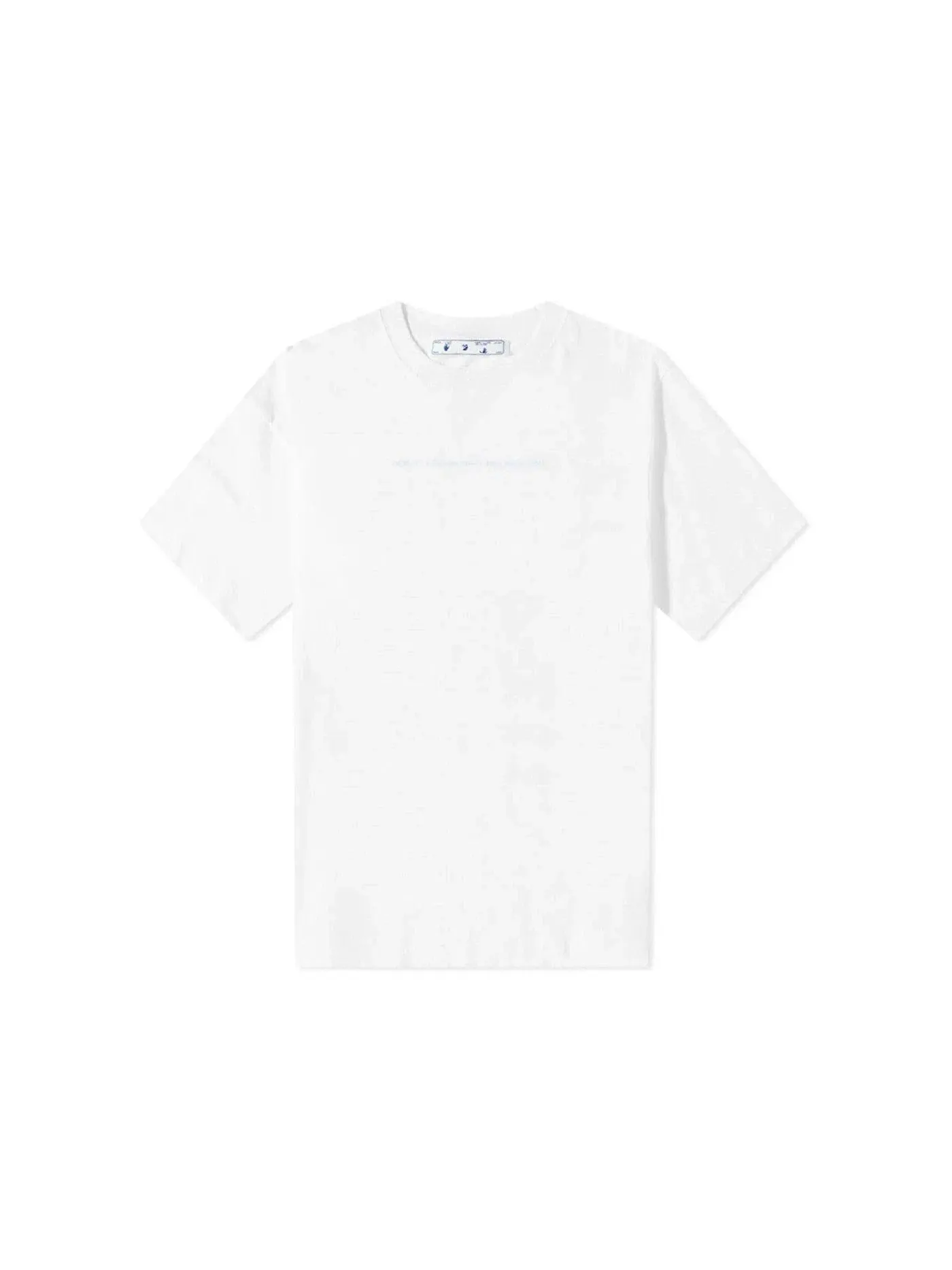 Мужская футболка с принтом Marker Oversized Skate OFF-WHITE — изображение 1 из 2, белый синий