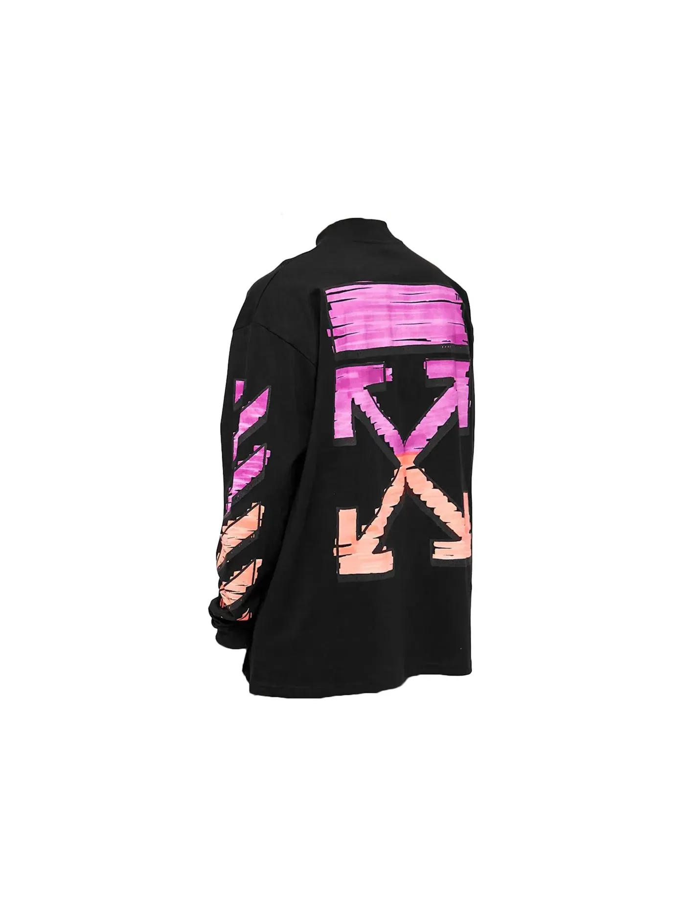 Мужская худи с молнией Mockneck OFF-WHITE — изображение 2 из 2, черный
