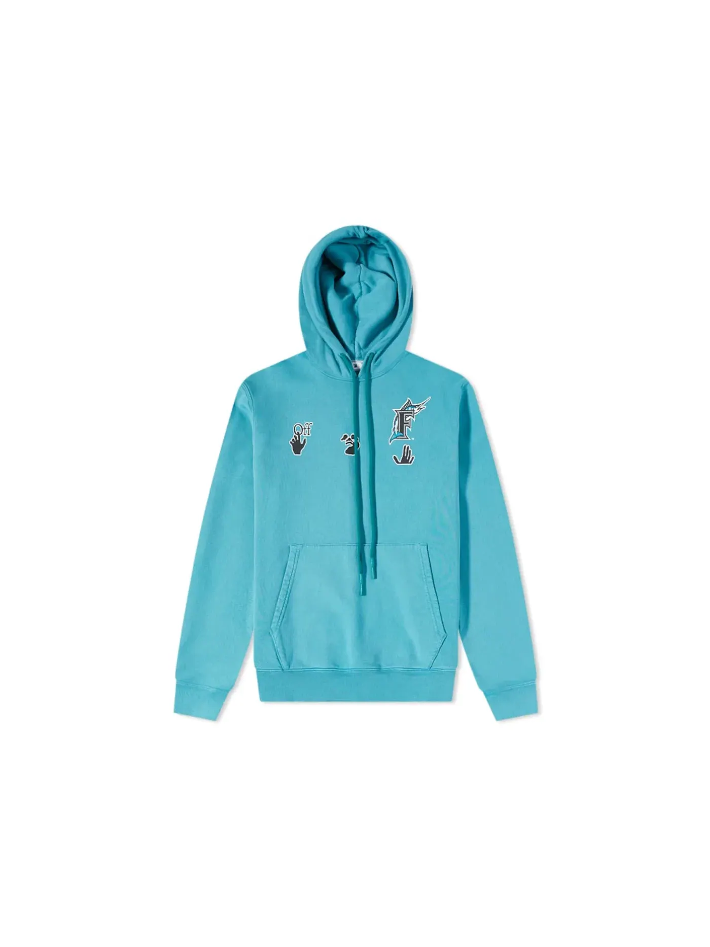 Мужская худи OFF-WHITE MLB Miami Marlins — изображение 1 из 2, синий