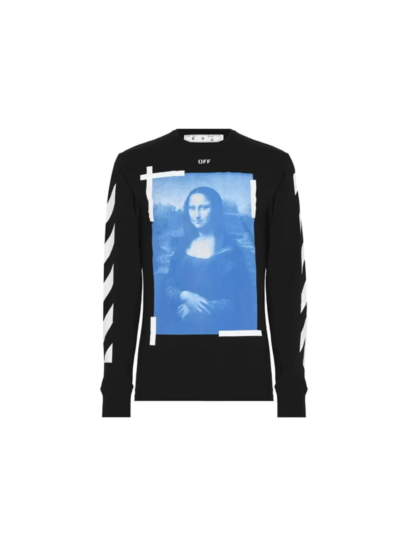 Мужская футболка с принтом Longsleeve T-Shirt OFF-WHITE — изображение 1 из 2, черный