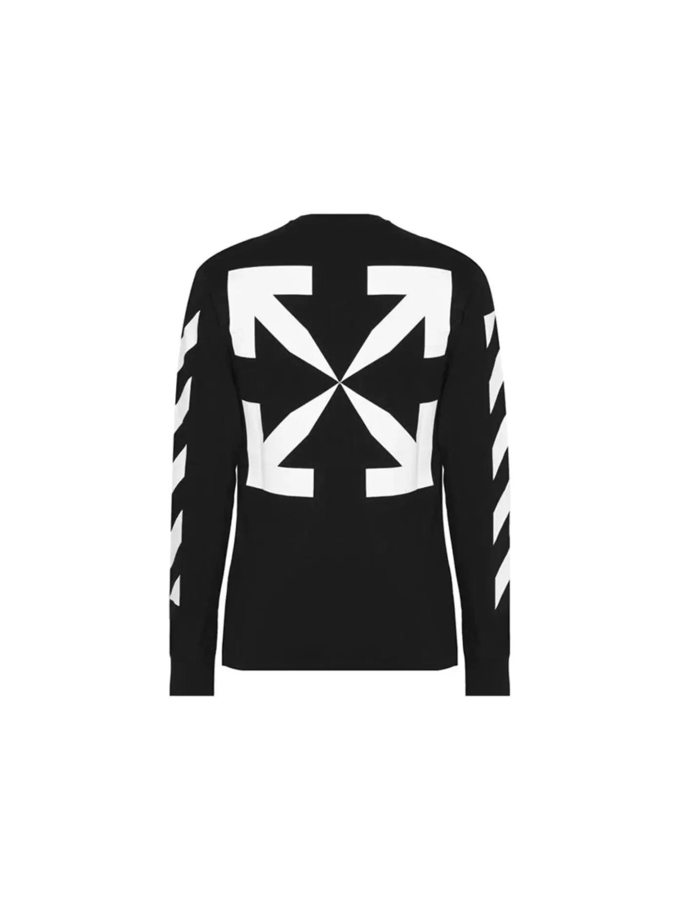 Мужская футболка с принтом Longsleeve T-Shirt OFF-WHITE — изображение 2 из 2, черный
