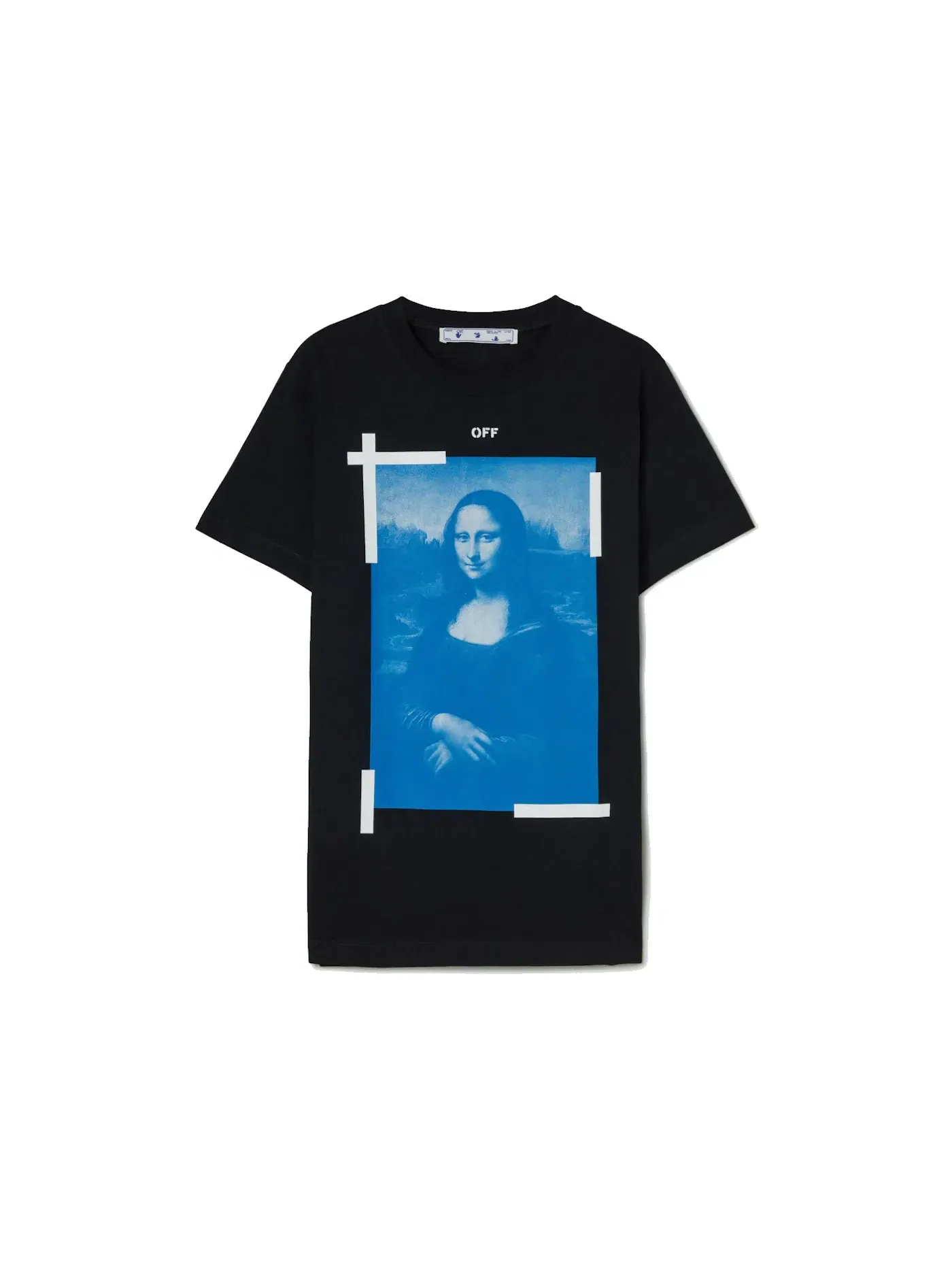 Мужская футболка с принтом Mona Lisa Slim Fit OFF-WHITE — изображение 1 из 2, черный