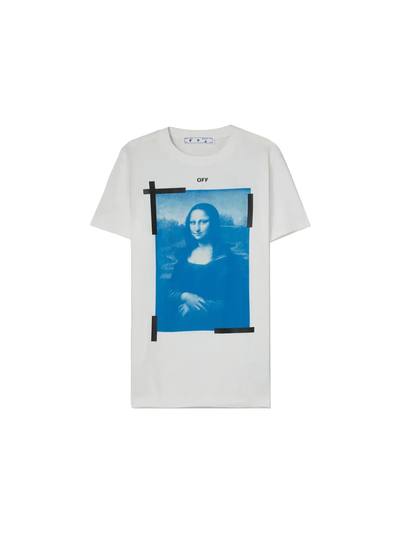 Мужская футболка с принтом Mona Lisa Slim Fit OFF-WHITE — изображение 1 из 2, белый
