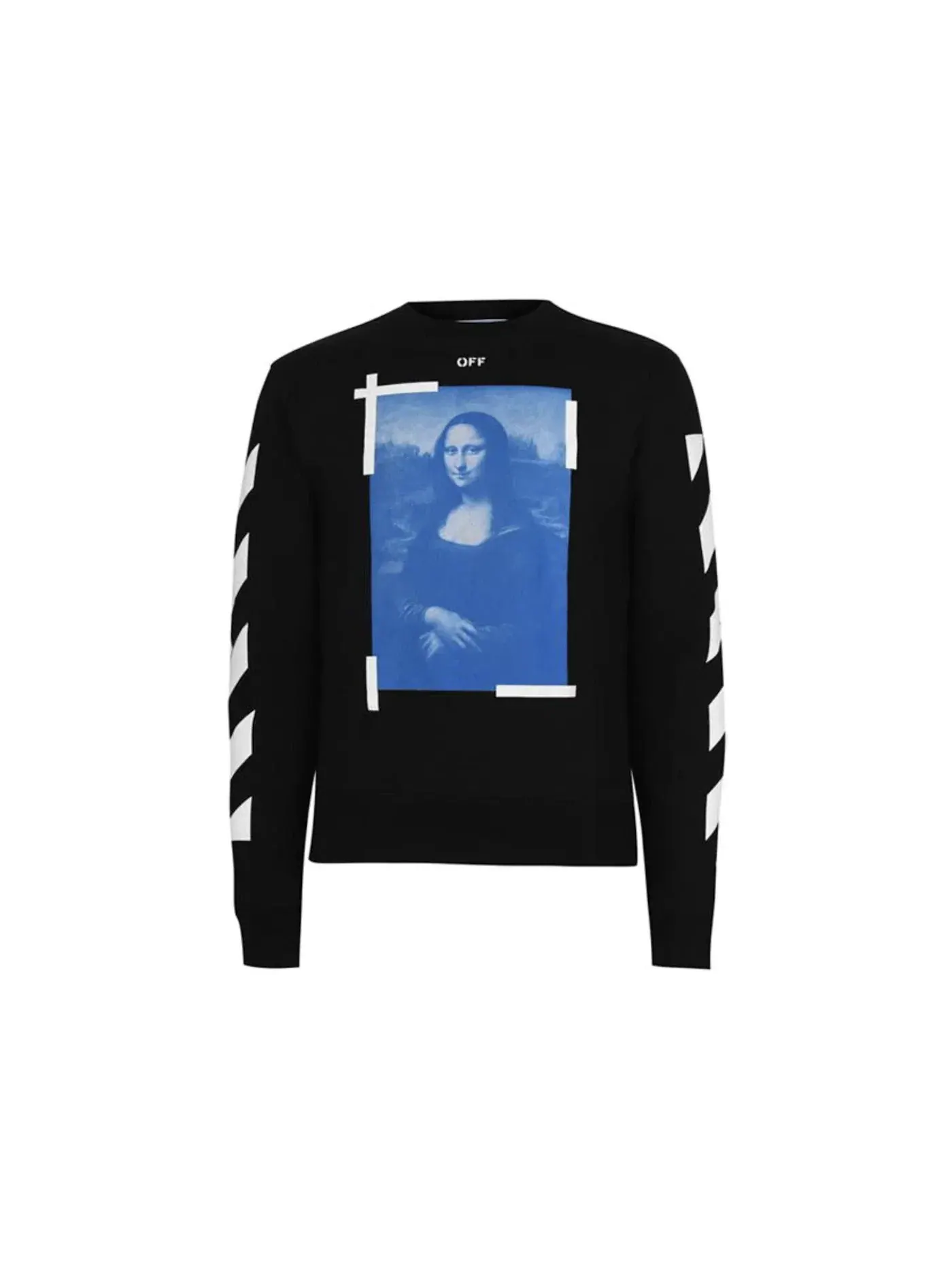Мужской свитшот с принтом Mona Lisa OFF-WHITE — изображение 1 из 2, черный