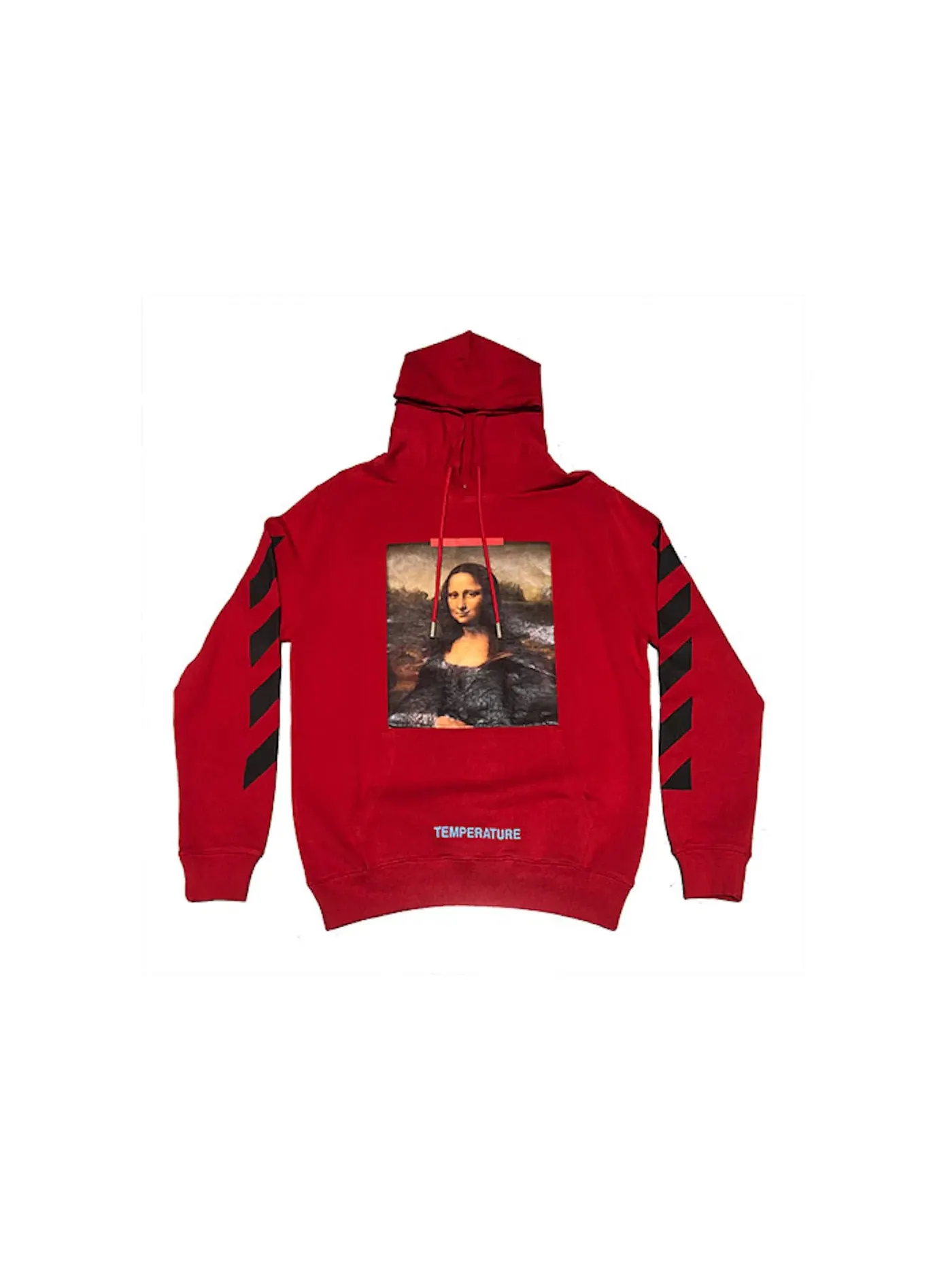 Мужской худи с принтом Mona Lisa OFF-WHITE — изображение 1 из 2, красный