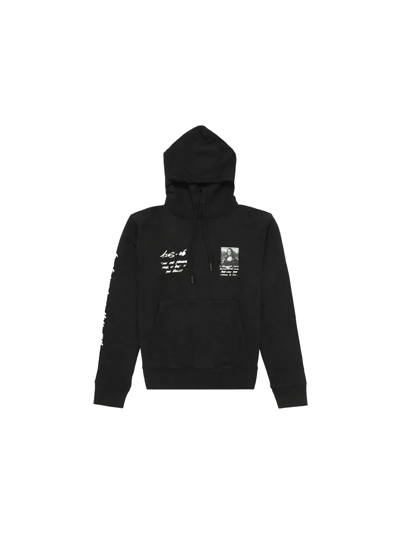 Мужской худи с принтом Monalisa Graphic Print OFF-WHITE — изображение 1 из 3, черный/белый