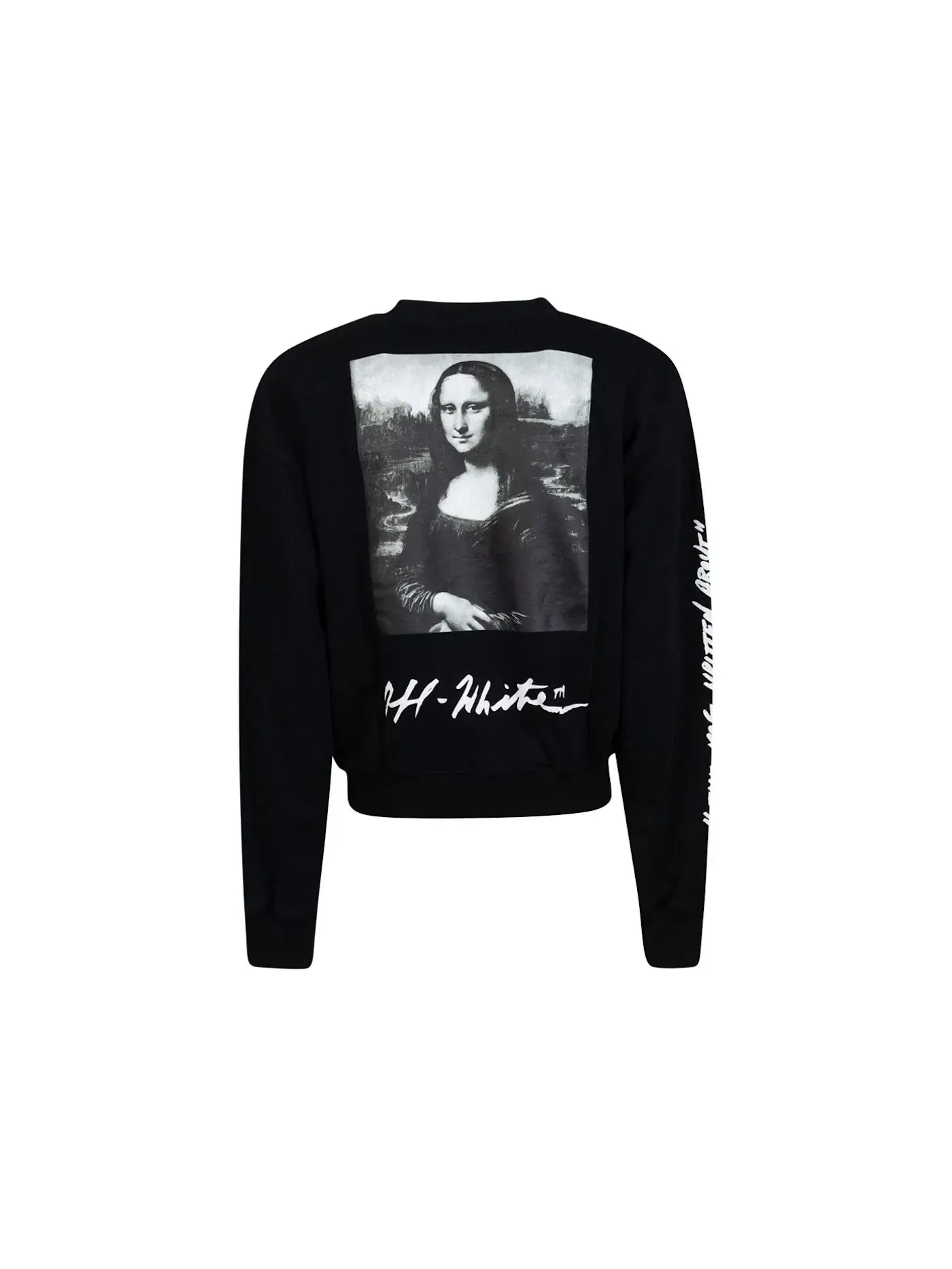 Мужской свитшот с принтом Monalisa OFF-WHITE — изображение 2 из 2, черный/белый