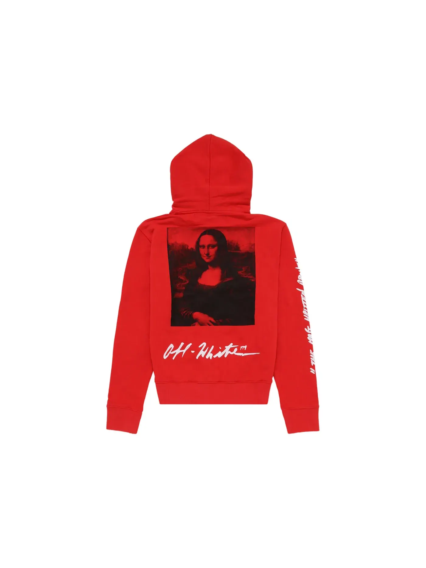 Мужской худи с принтом Monalisa Graphic Print OFF-WHITE — изображение 2 из 3, красный/черный/белый
