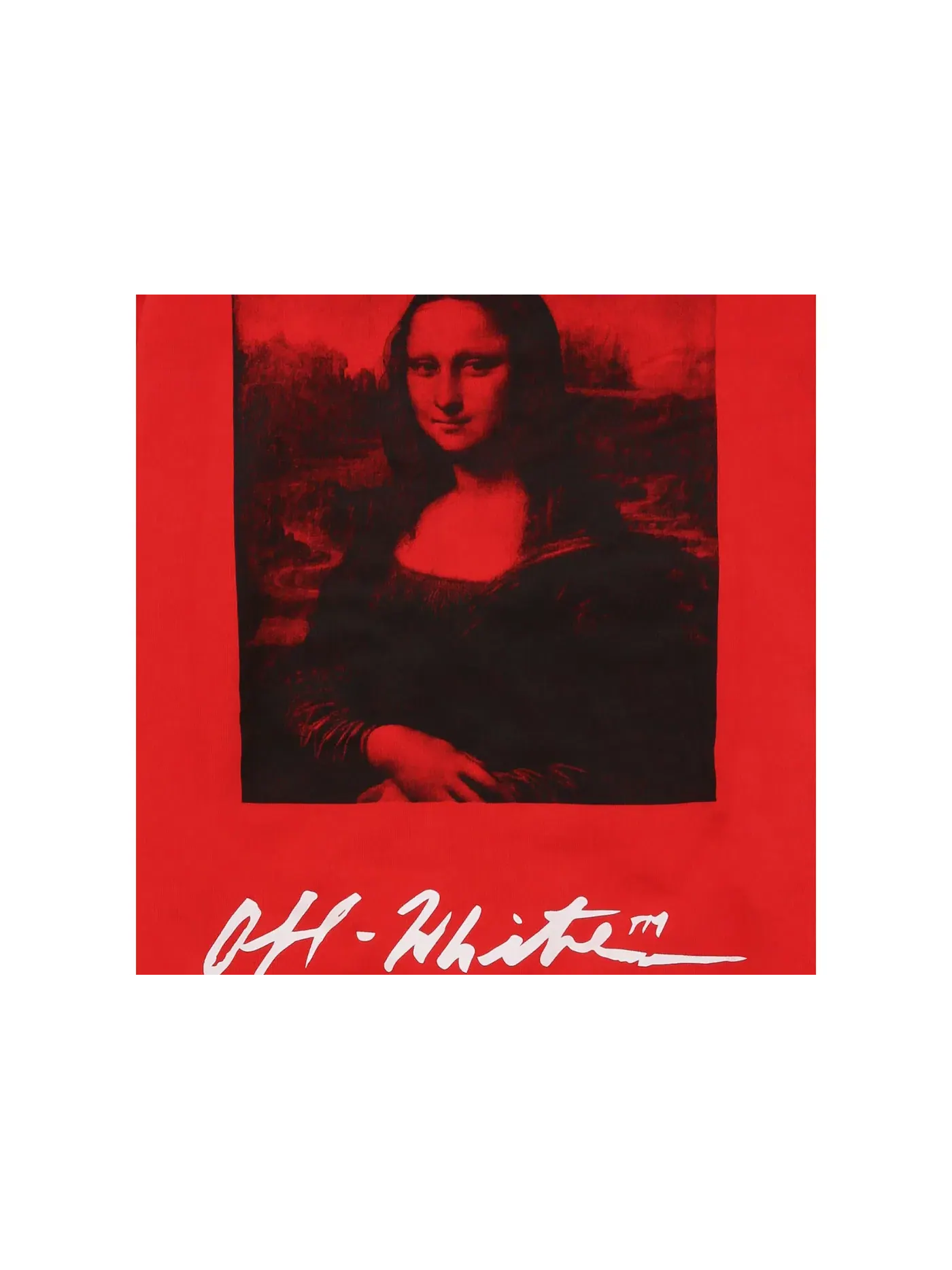 Мужской худи с принтом Monalisa Graphic Print OFF-WHITE — изображение 3 из 3, красный/черный/белый