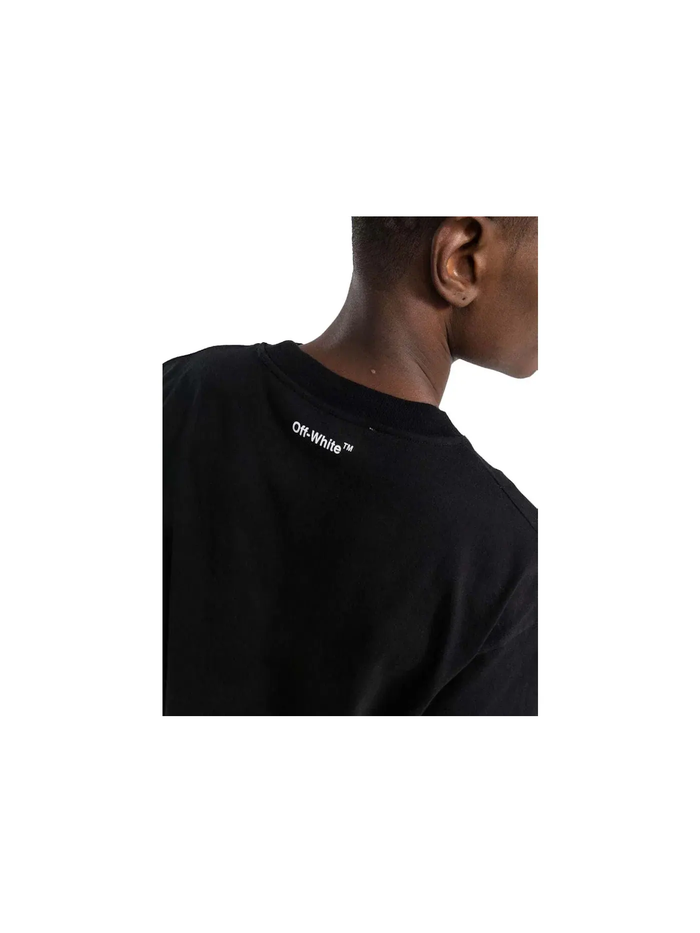 Мужская футболка с принтом Monalisa Over S/S Tee OFF-WHITE — изображение 2 из 2, черный/синий