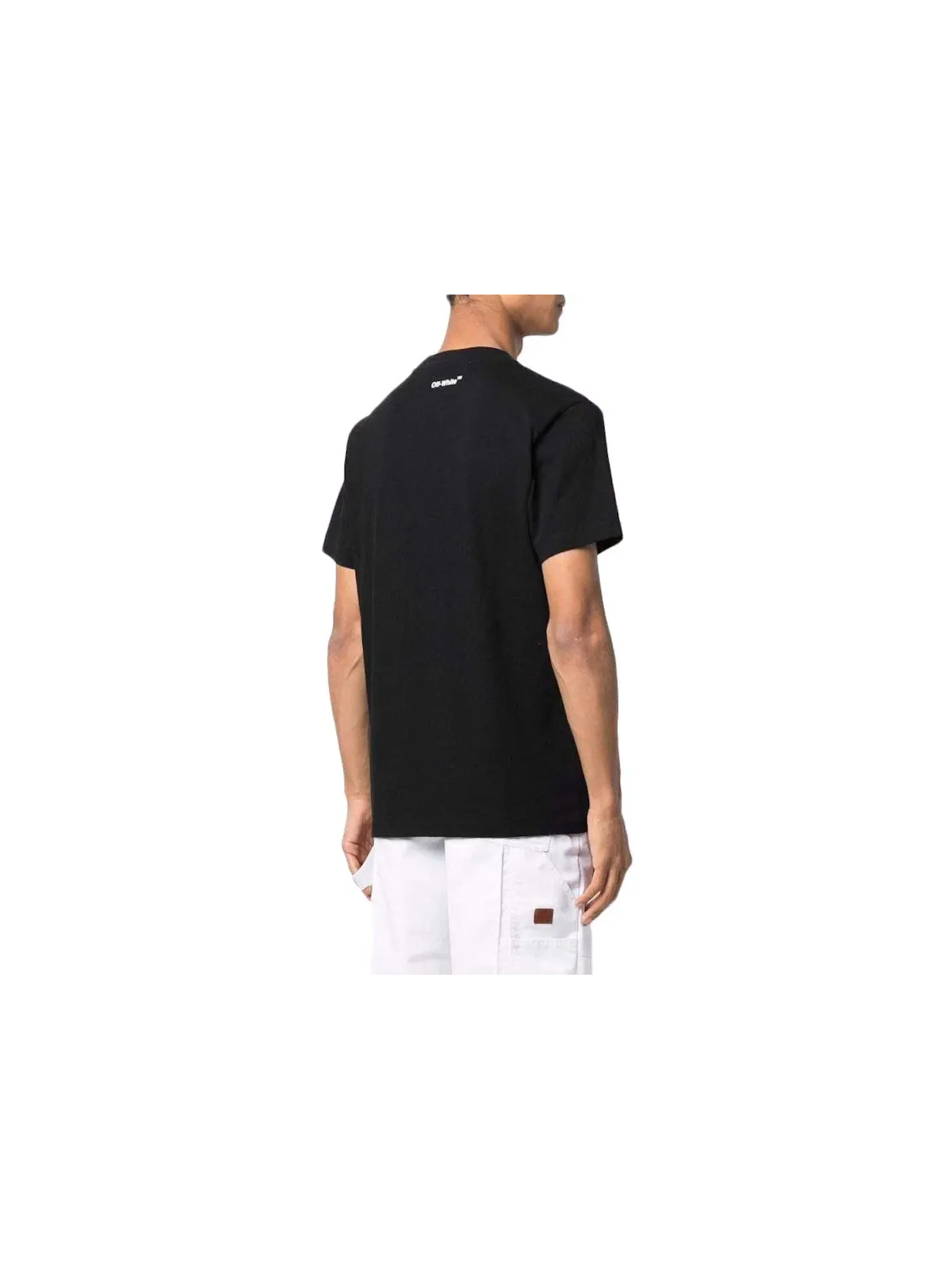 Мужская футболка с принтом Monalisa Slim S/S Tee OFF-WHITE — изображение 2 из 2, черный/синий