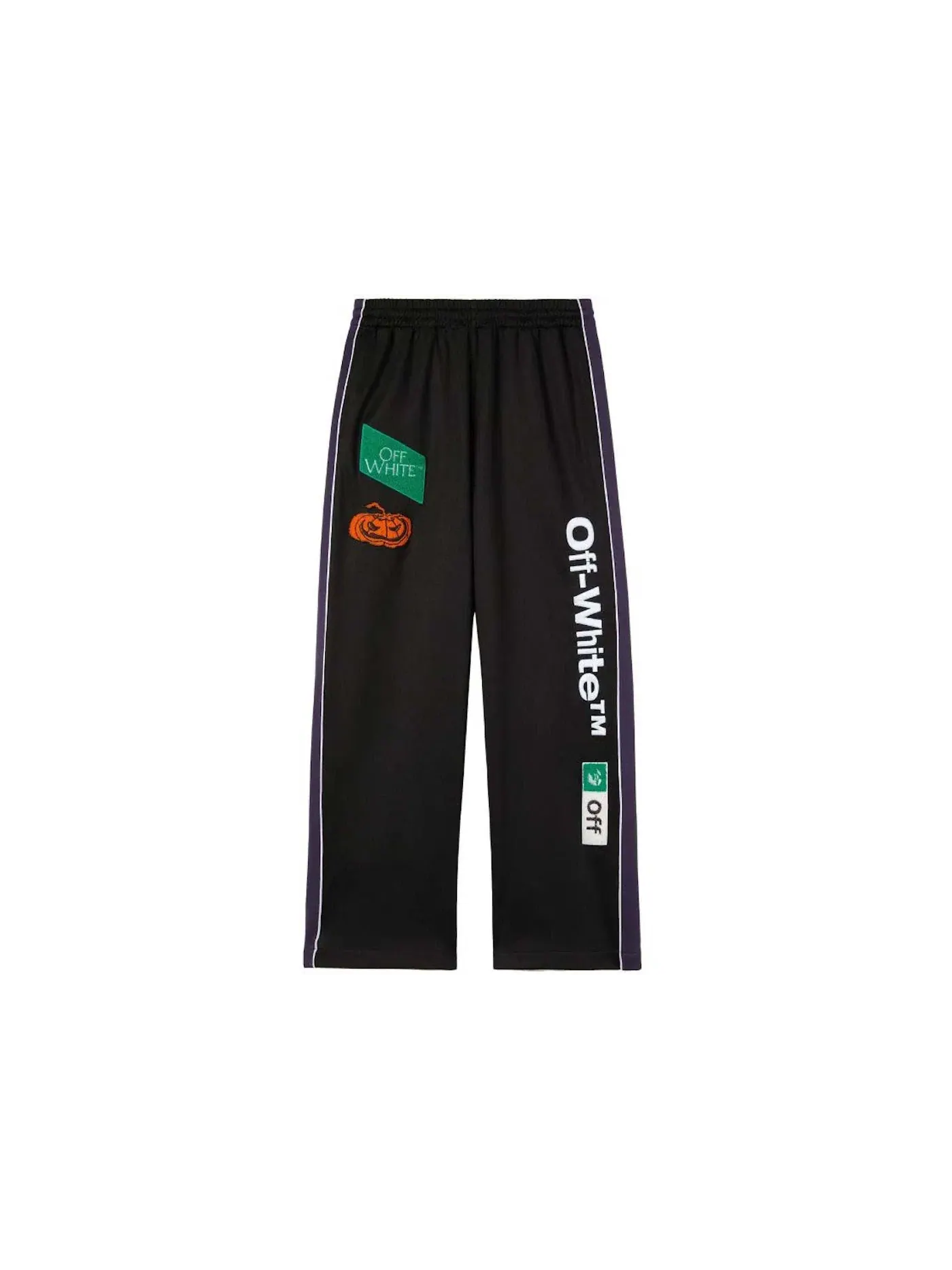 Мужские спортивные штаны с принтом Trackpant OFF-WHITE — изображение 1 из 2, черный/белый