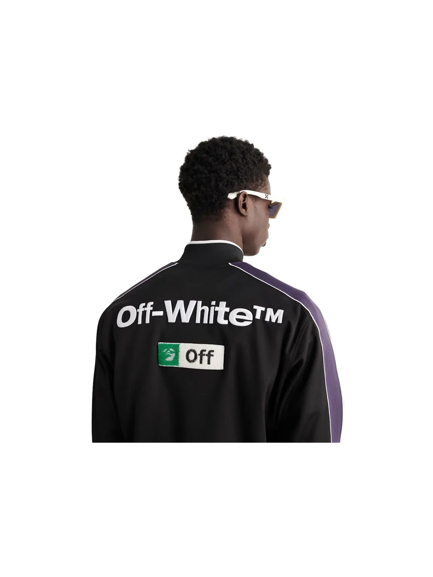 Мужская куртка-олимпийка с логотипом OFF-WHITE Multilogo Slim Tracktop — изображение 2 из 2, черный