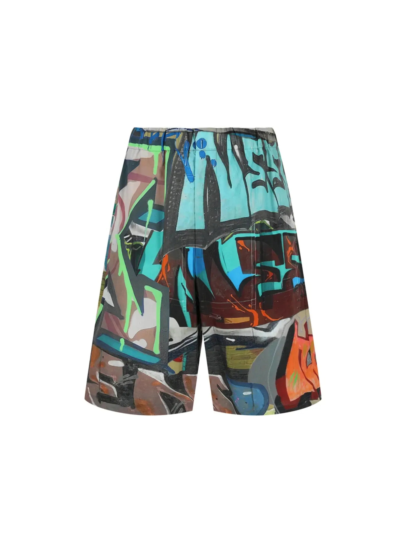 Мужские шорты с принтом Neen Allover Lounge Shorts OFF-WHITE — изображение 1 из 3, мульти
