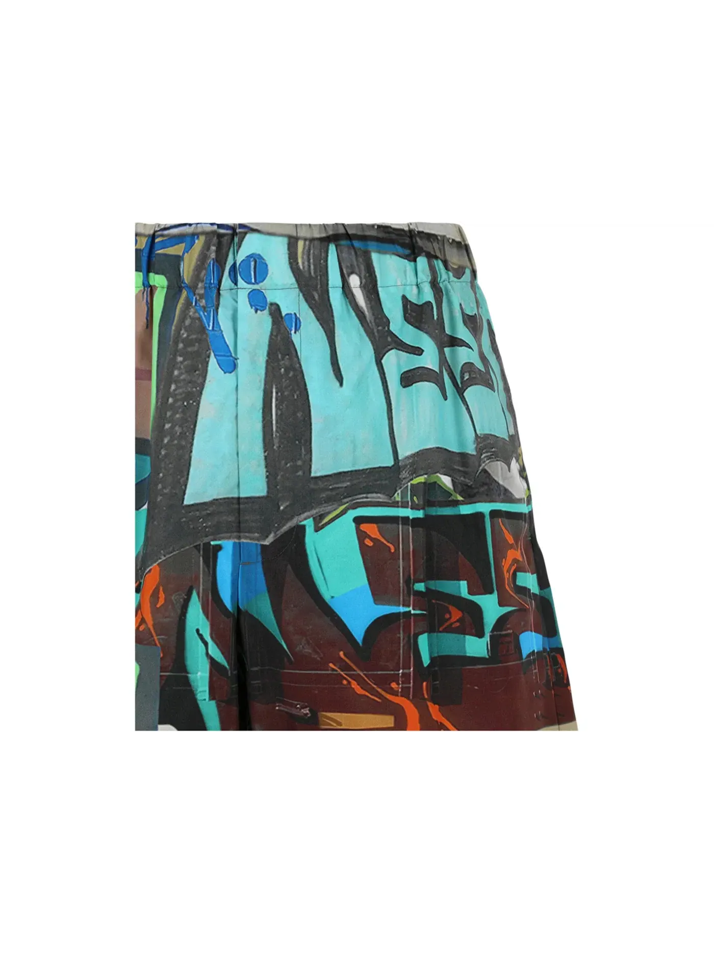 Мужские шорты с принтом Neen Allover Lounge Shorts OFF-WHITE — изображение 3 из 3, мульти