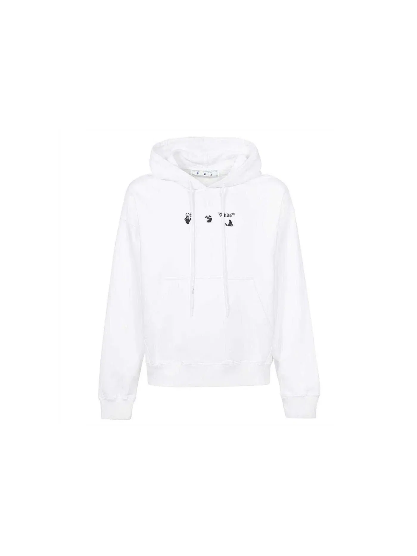 Мужской худи с принтом Hoodie OFF-WHITE — изображение 1 из 2, белый/черный