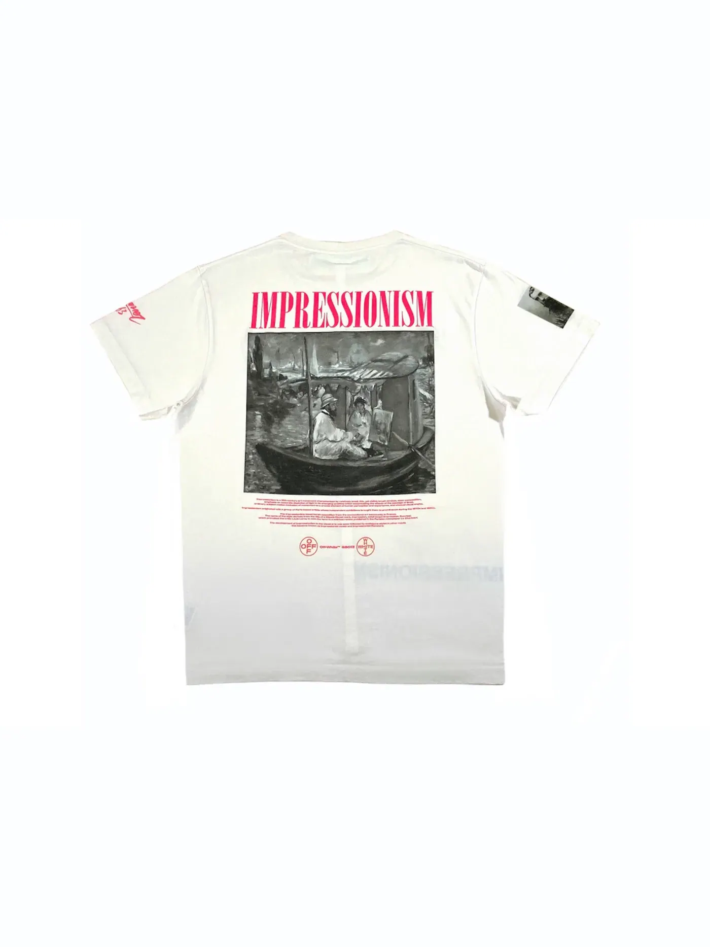 Мужская футболка с принтом T-shirt OFF-WHITE — изображение 1 из 3, белый