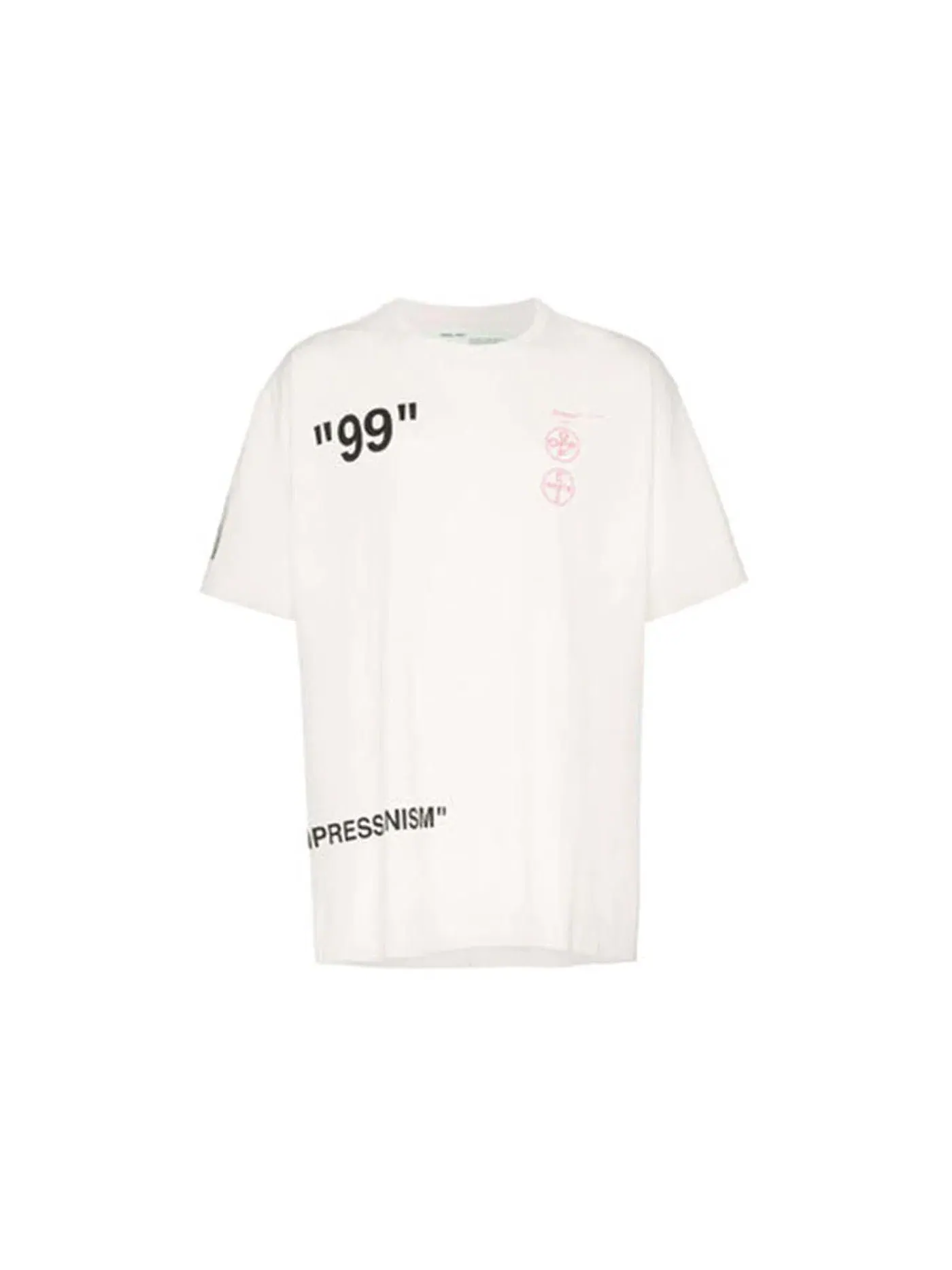 Мужская футболка с принтом T-shirt OFF-WHITE — изображение 3 из 3, белый