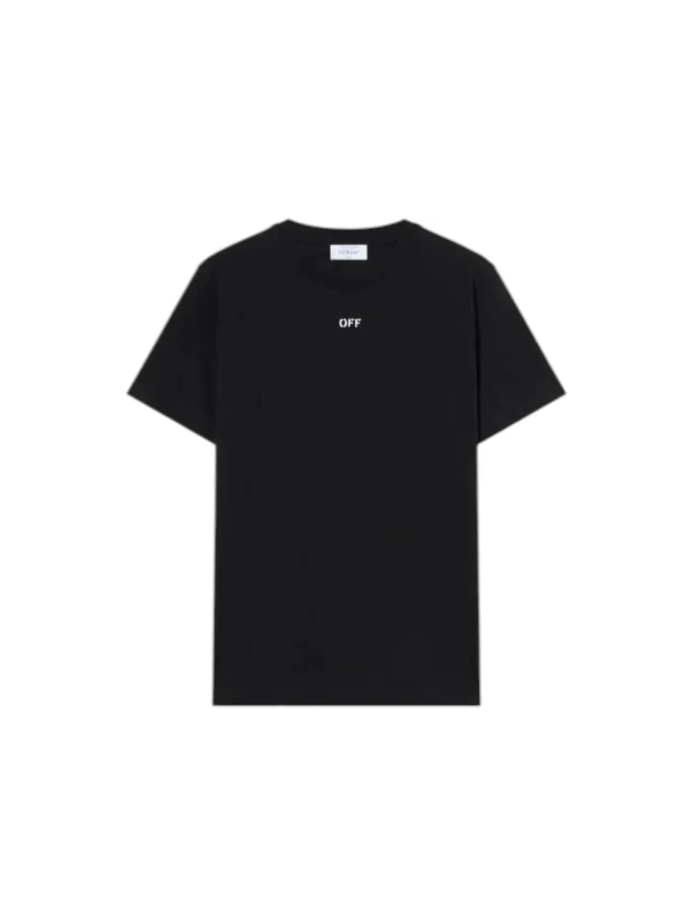 Мужская футболка с принтом Newspaper Arrow Slim Logo OFF-WHITE — изображение 2 из 2, черный/белый