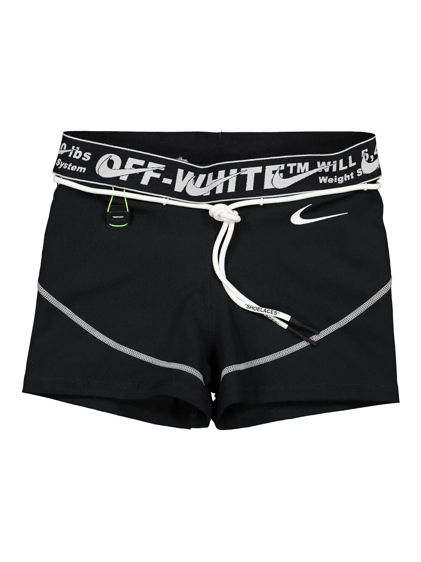 Женские шорты Nike x OW Pro OFF-WHITE — изображение 1 из 2, черный
