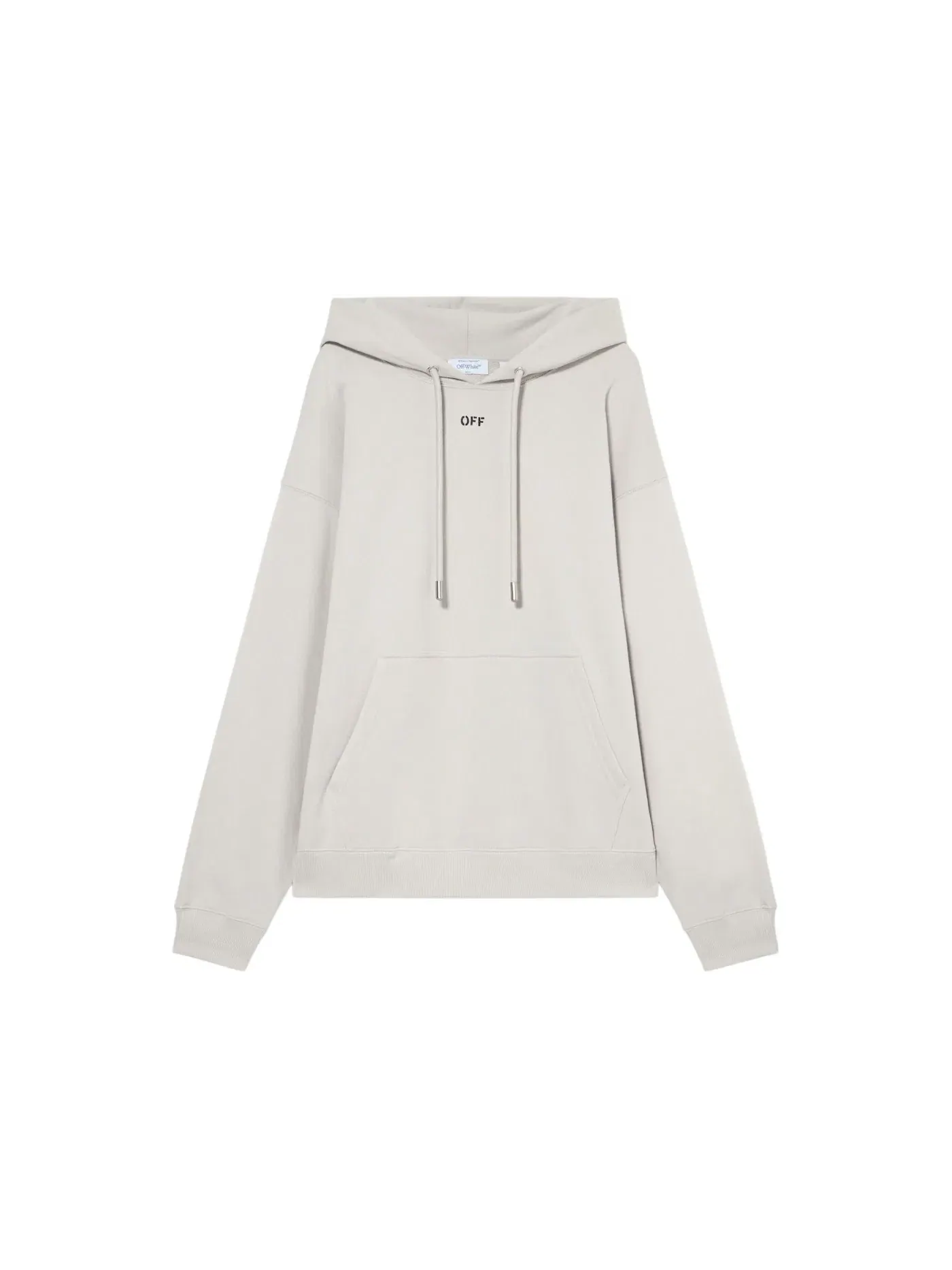 Мужской худи с принтом Off Stamp Hoodie OFF-WHITE — изображение 1 из 1, светлый-черный