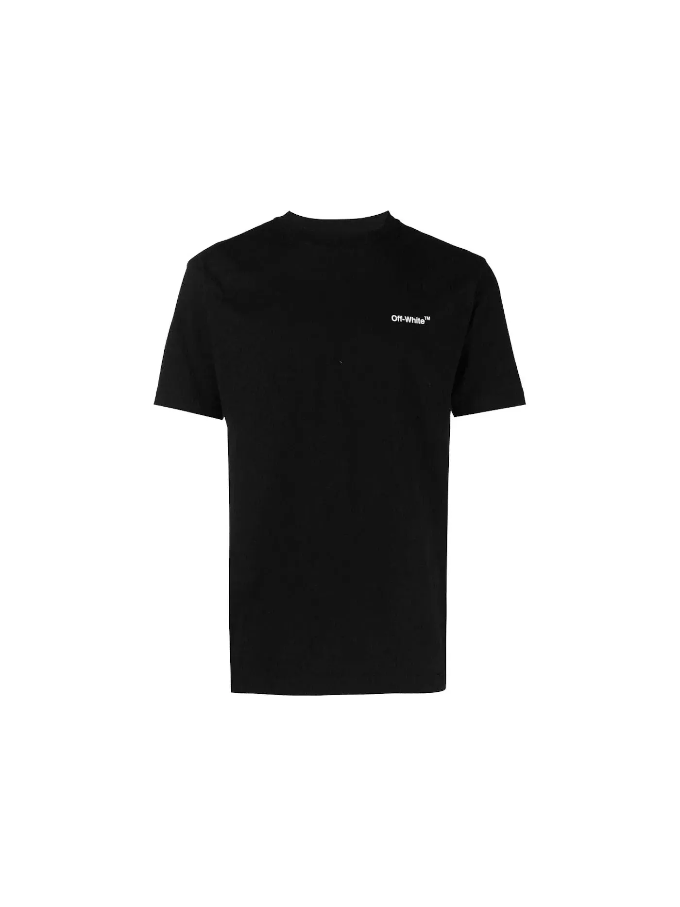 Мужская футболка с принтом Chain Arr Slim S/S Tee OFF-WHITE — изображение 2 из 2, черный/белый