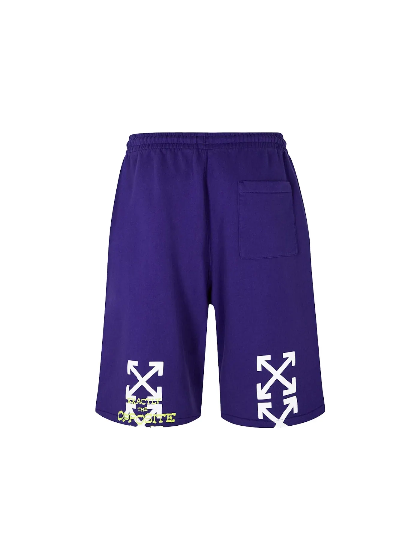 Мужские шорты с принтом Sweatshort OFF-WHITE — изображение 2 из 2, фиолетовый