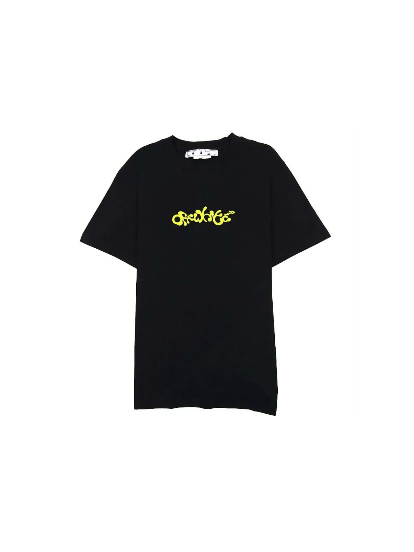 Мужская футболка с принтом S/S Tee OFF-WHITE — изображение 1 из 3, черный/желтый