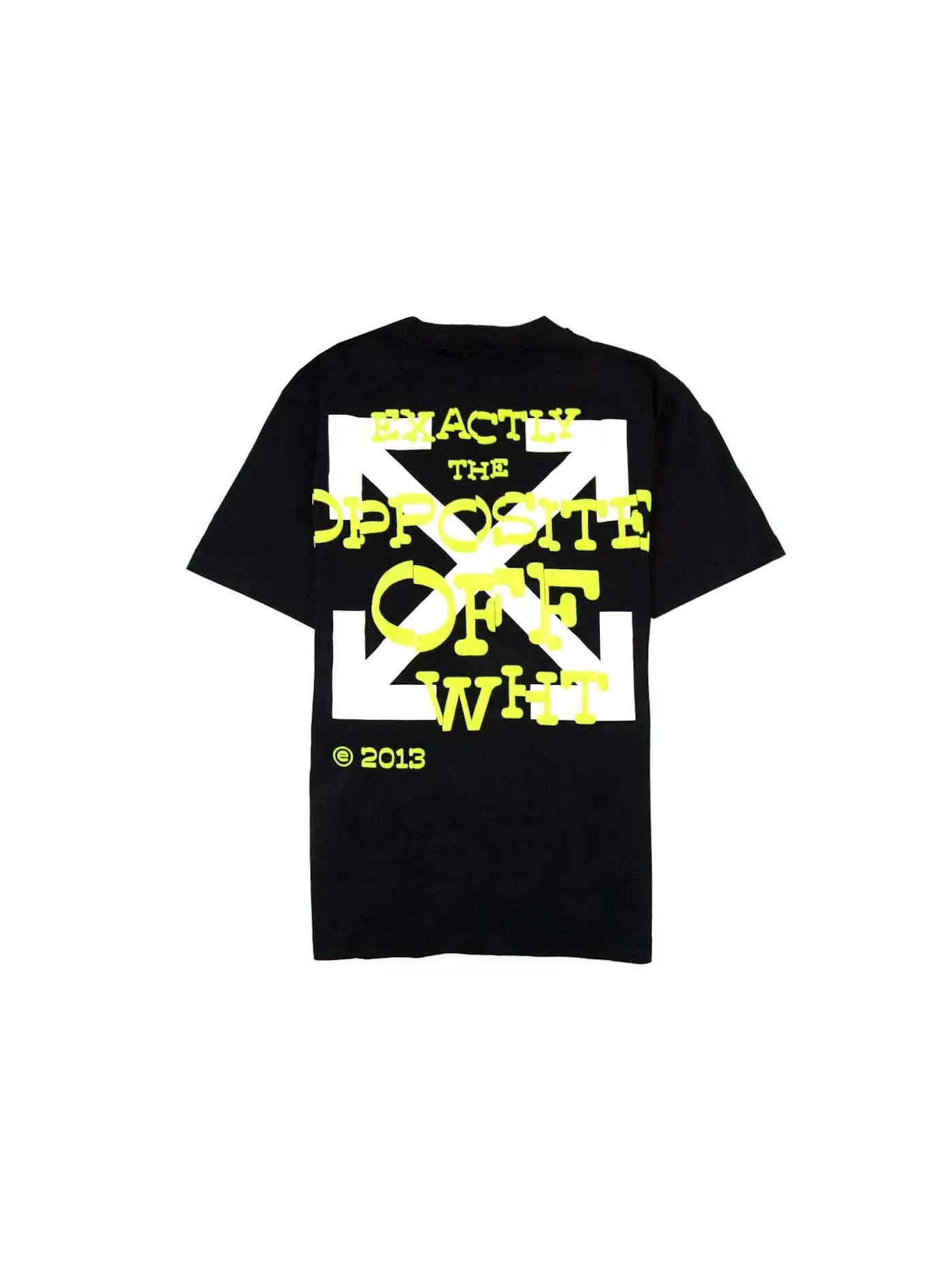 Мужская футболка с принтом S/S Tee OFF-WHITE — изображение 2 из 3, черный/желтый