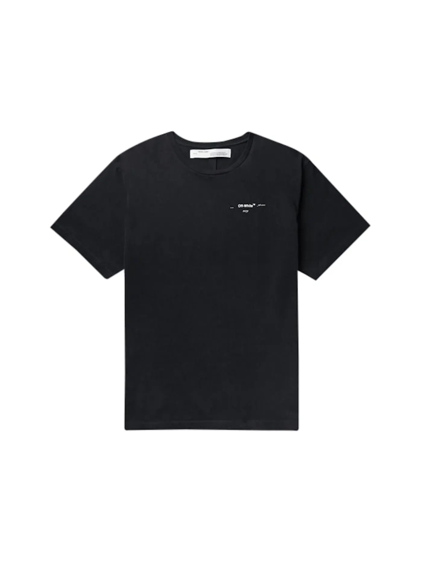 Мужская футболка оверсайз с принтом T-shirt OFF-WHITE — изображение 1 из 3, черный/белый
