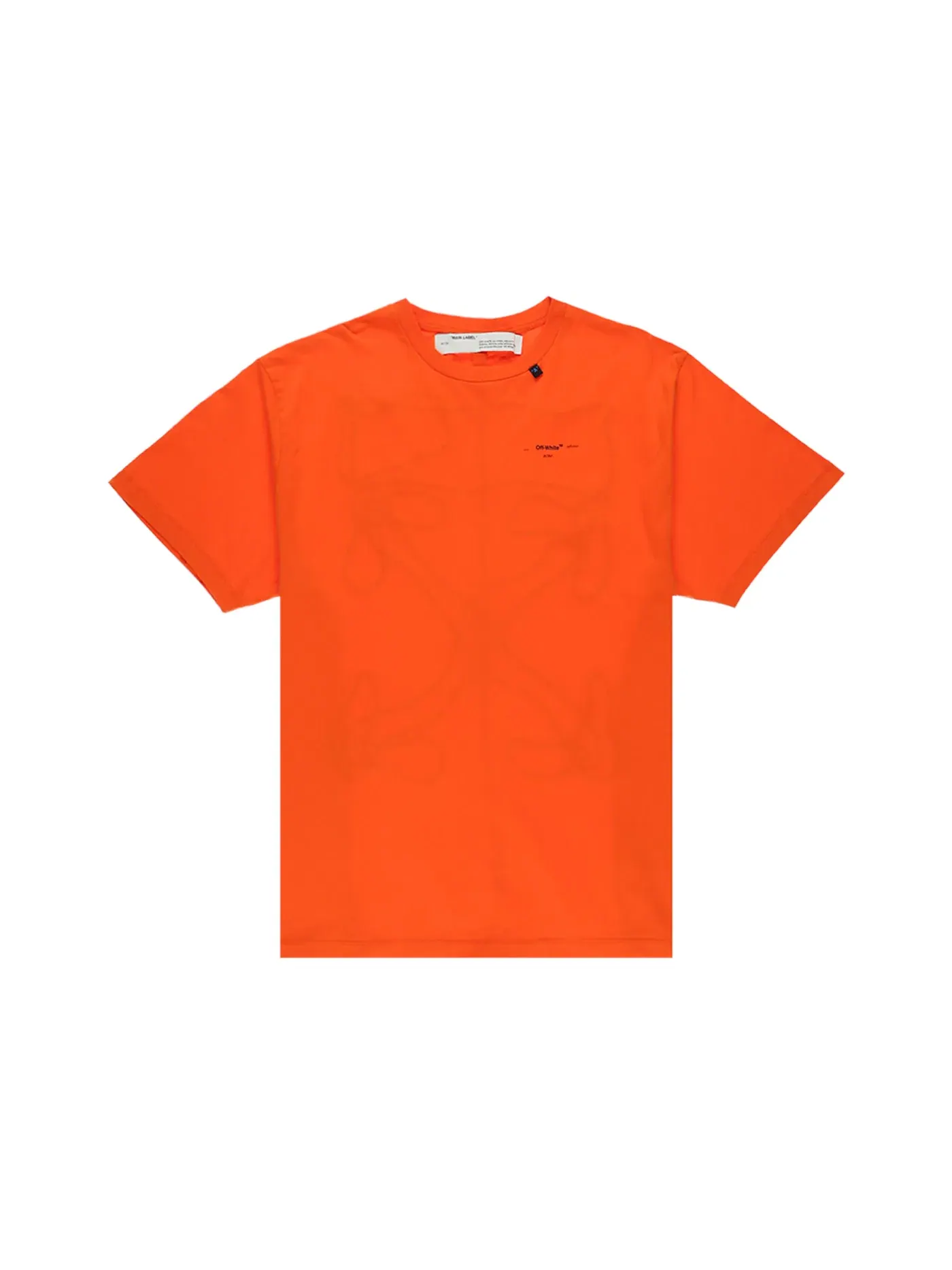 Мужская футболка с вышивкой OFF-WHITE Oversized Abstract Arrows Embroidered T-Shirt — изображение 1 из 3, оранжевый черный