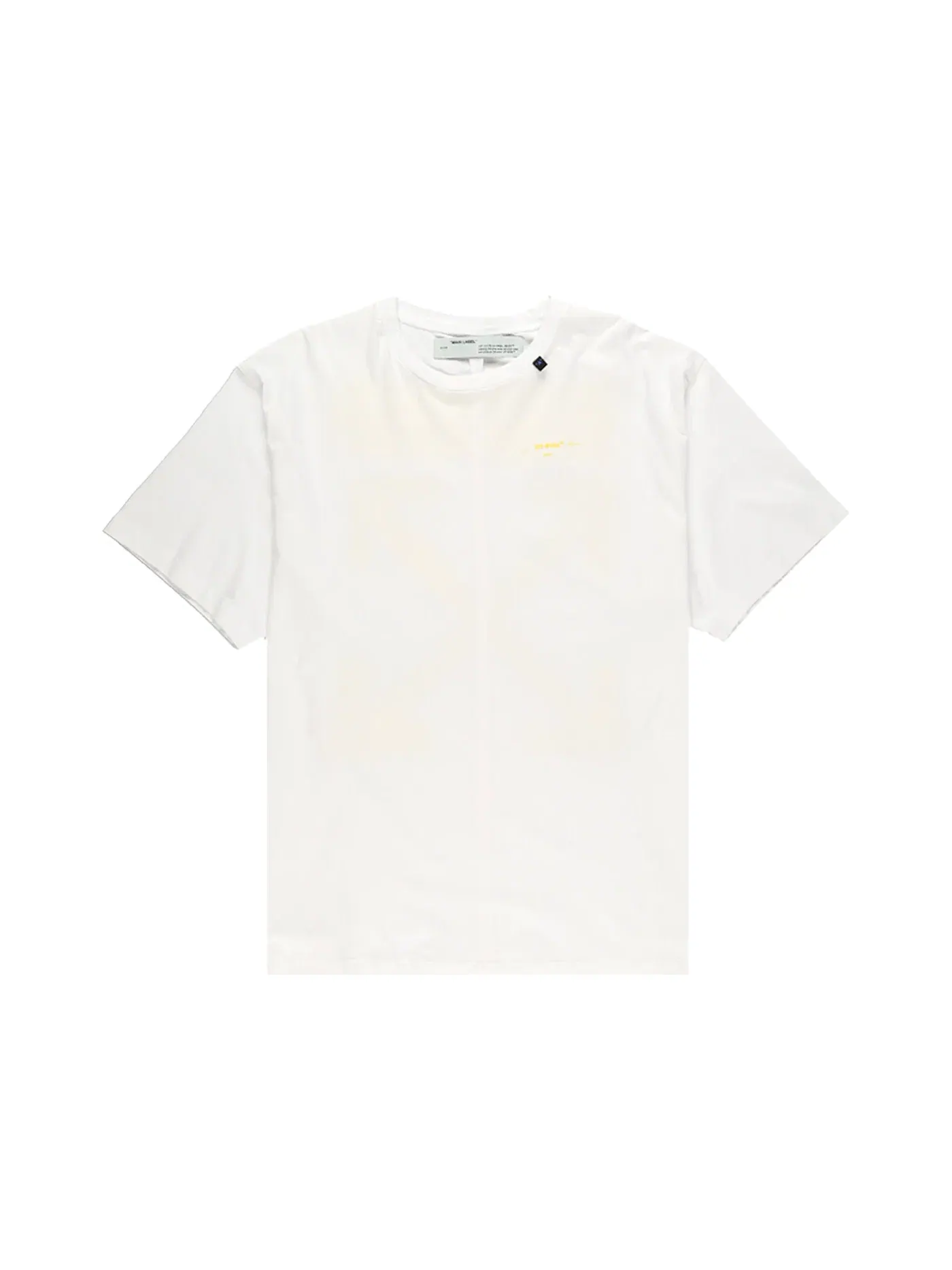 Мужская футболка с принтом Oversized Acrylic Arrows OFF-WHITE — изображение 1 из 3, белый/желтый