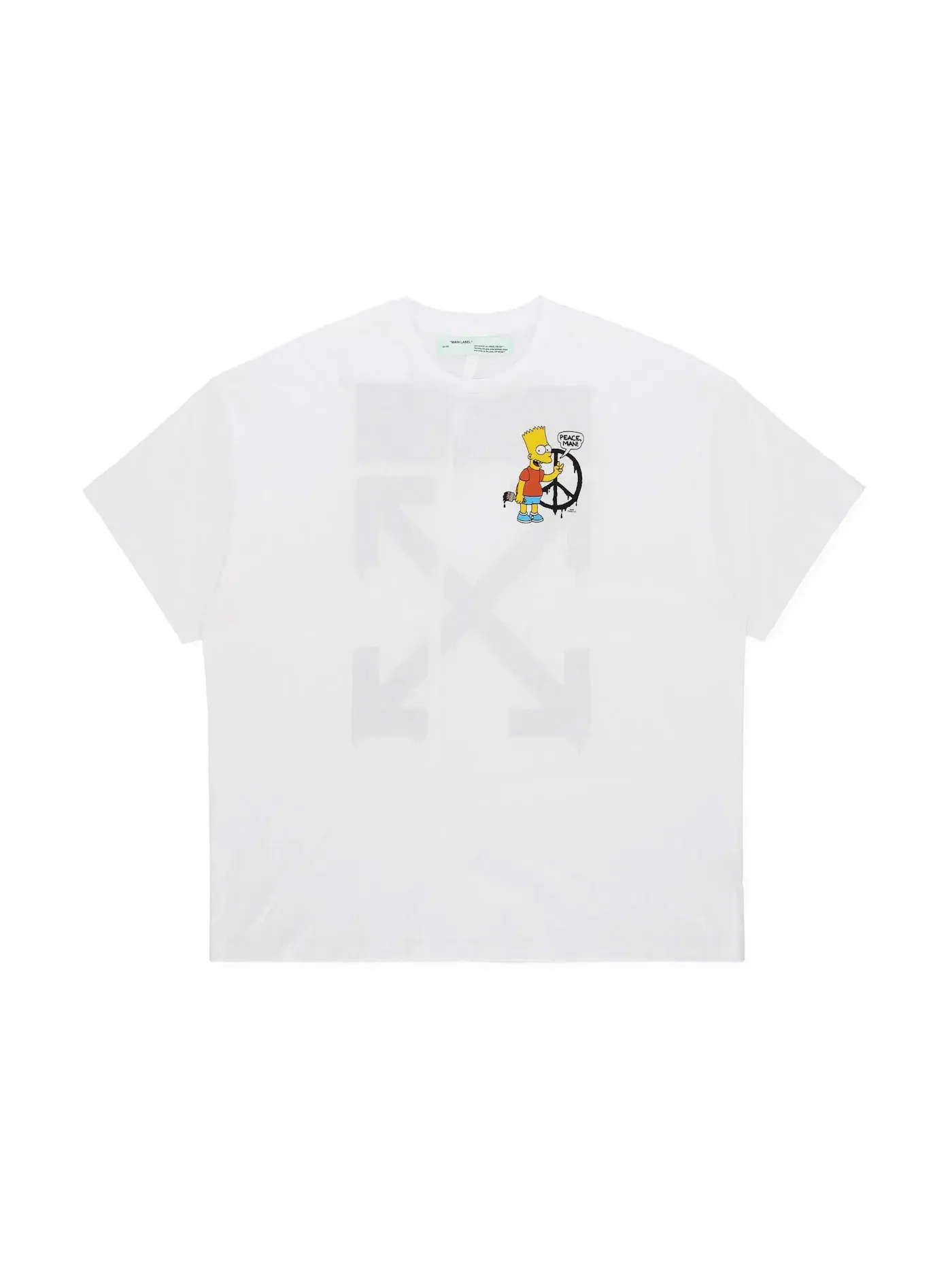 Мужская футболка оверсайз OFF-WHITE — изображение 1 из 2, белый