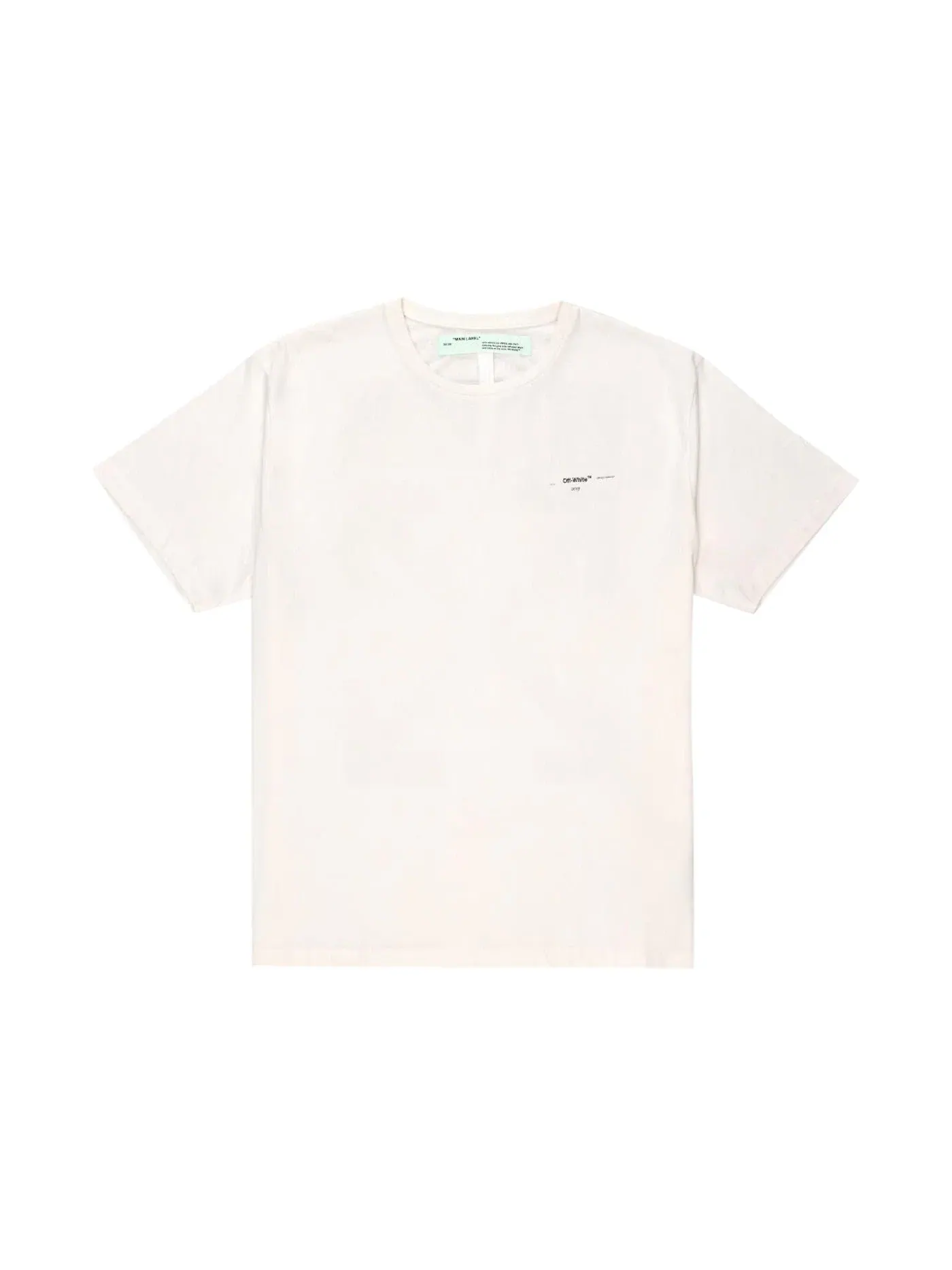 Мужская футболка оверсайз с принтом OFF-WHITE Oversized Diag Arrows T-Shirt — изображение 1 из 3, белый/мульти
