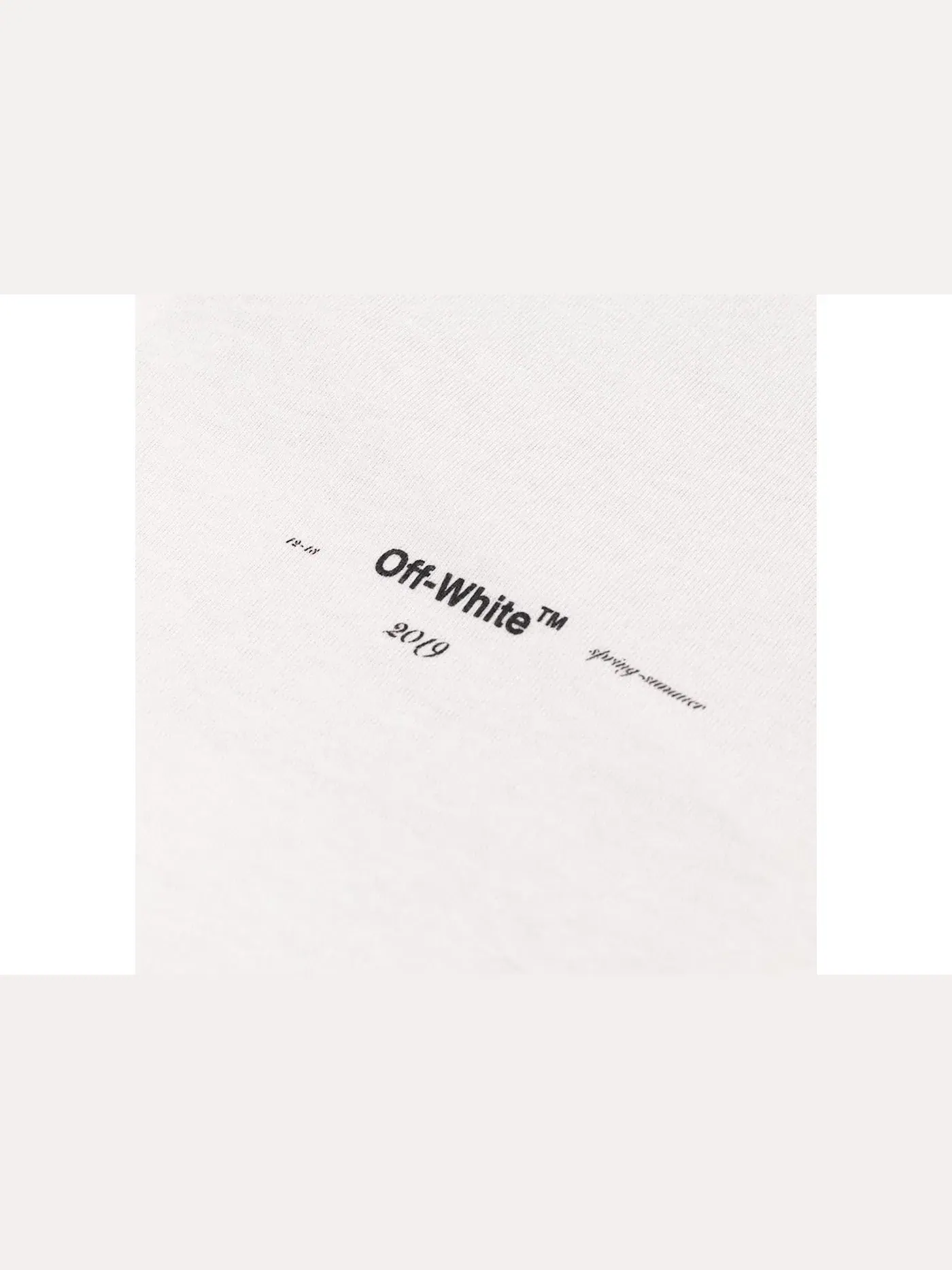 Мужская футболка оверсайз с принтом OFF-WHITE Oversized Diag Arrows T-Shirt — изображение 3 из 3, белый/мульти