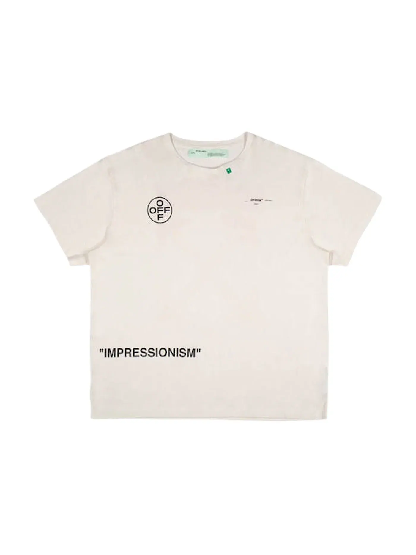 Мужская футболка оверсайз с принтом Diag Stencil OFF-WHITE — изображение 1 из 2, белый