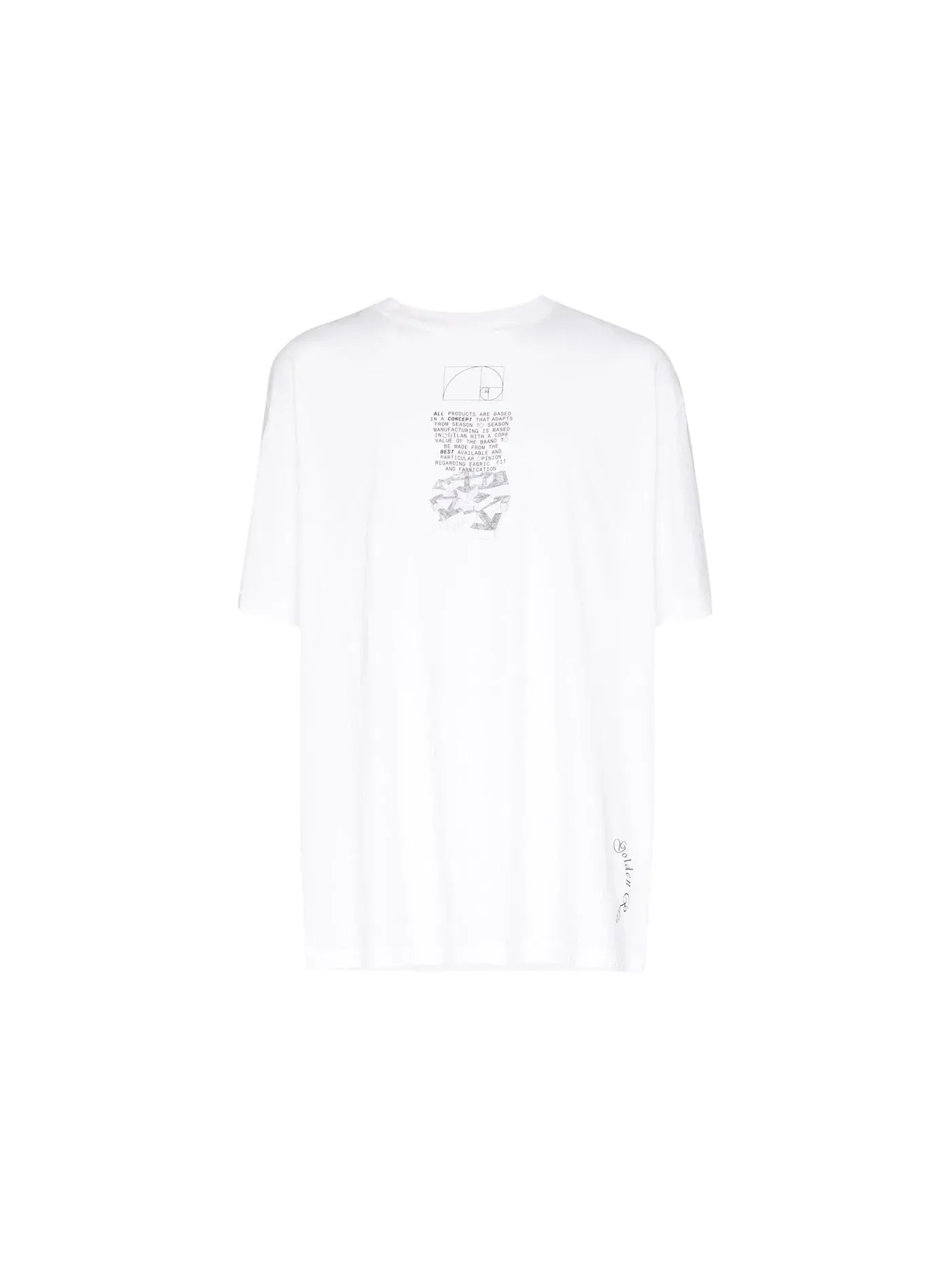 Мужская футболка с принтом Oversized Dripping Arrows OFF-WHITE — изображение 1 из 1, белый