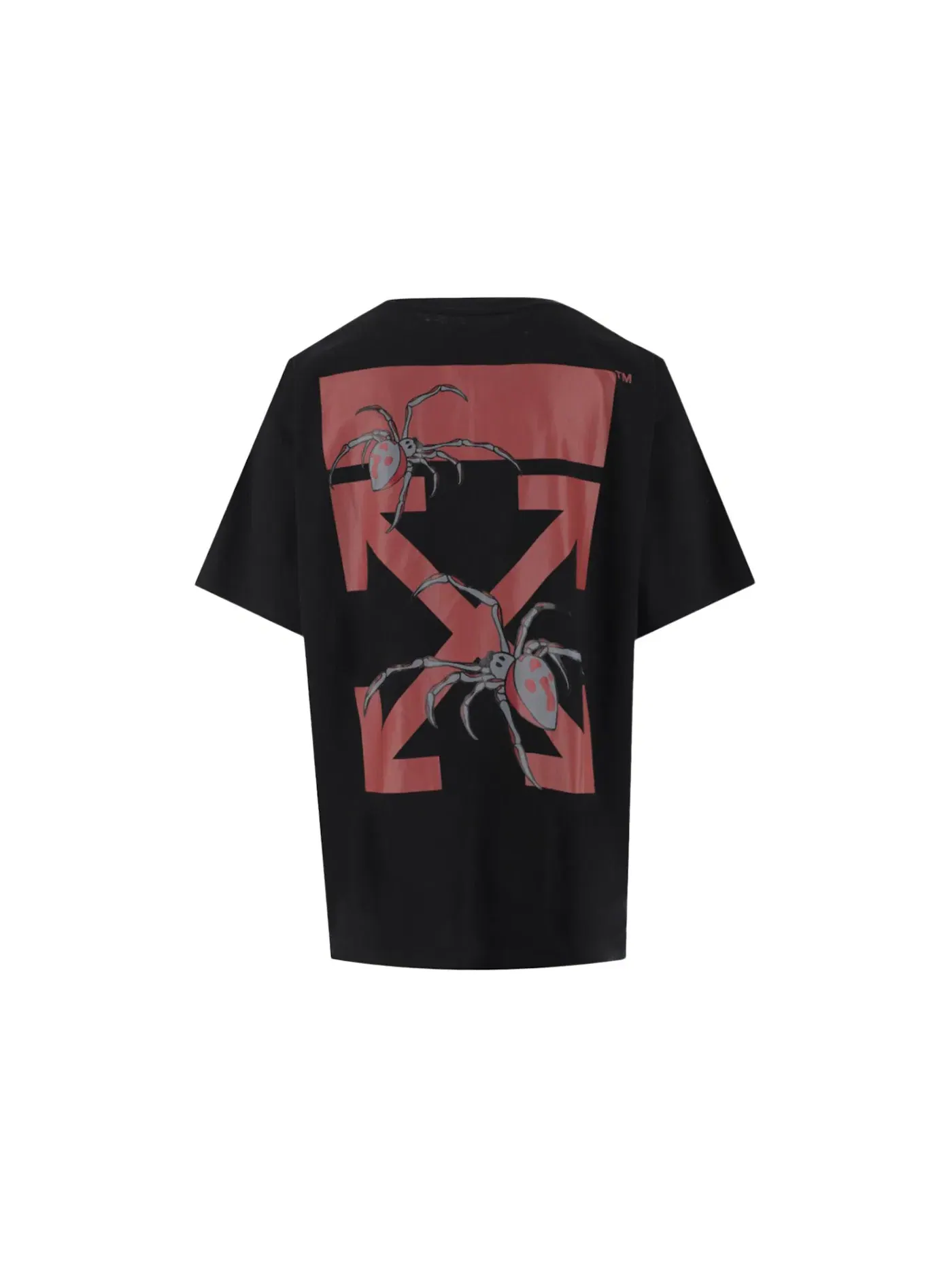 Мужская футболка Oversized Fit с принтом Arachno Arrows OFF-WHITE — изображение 2 из 2, черный