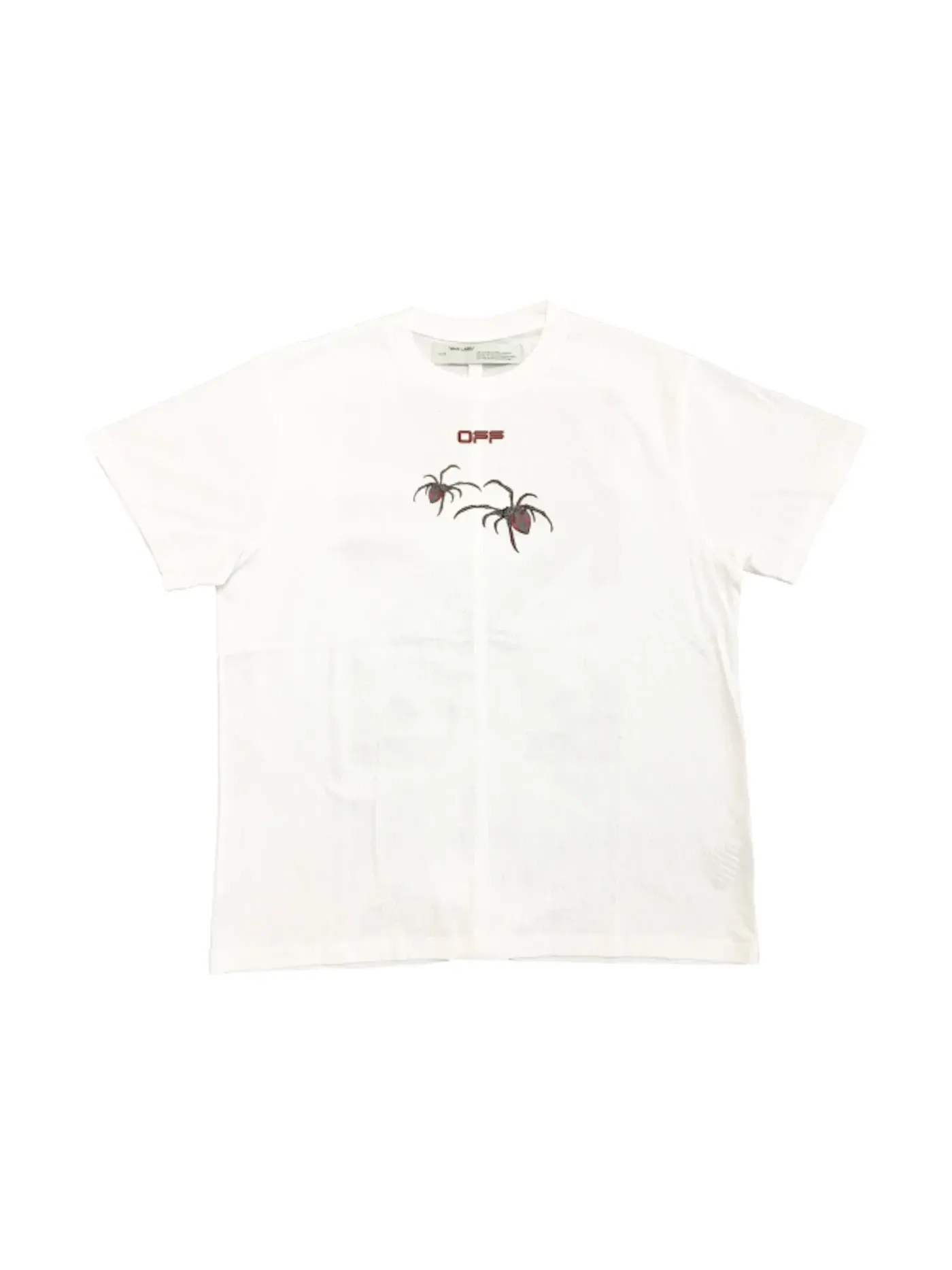 Мужская футболка свободного кроя с принтом Arachno Arrows OFF-WHITE — изображение 1 из 3, белый
